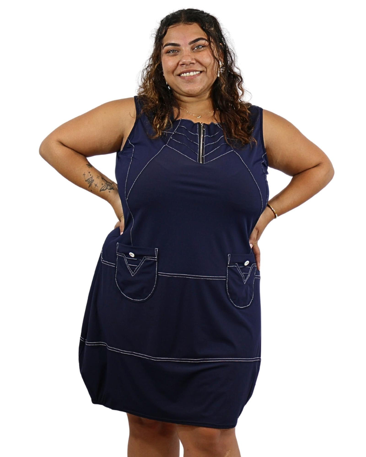 A Robe casual Stéfanie Taille 46-48 / 50-52 / 56-58 - Santa Mode - vue 5