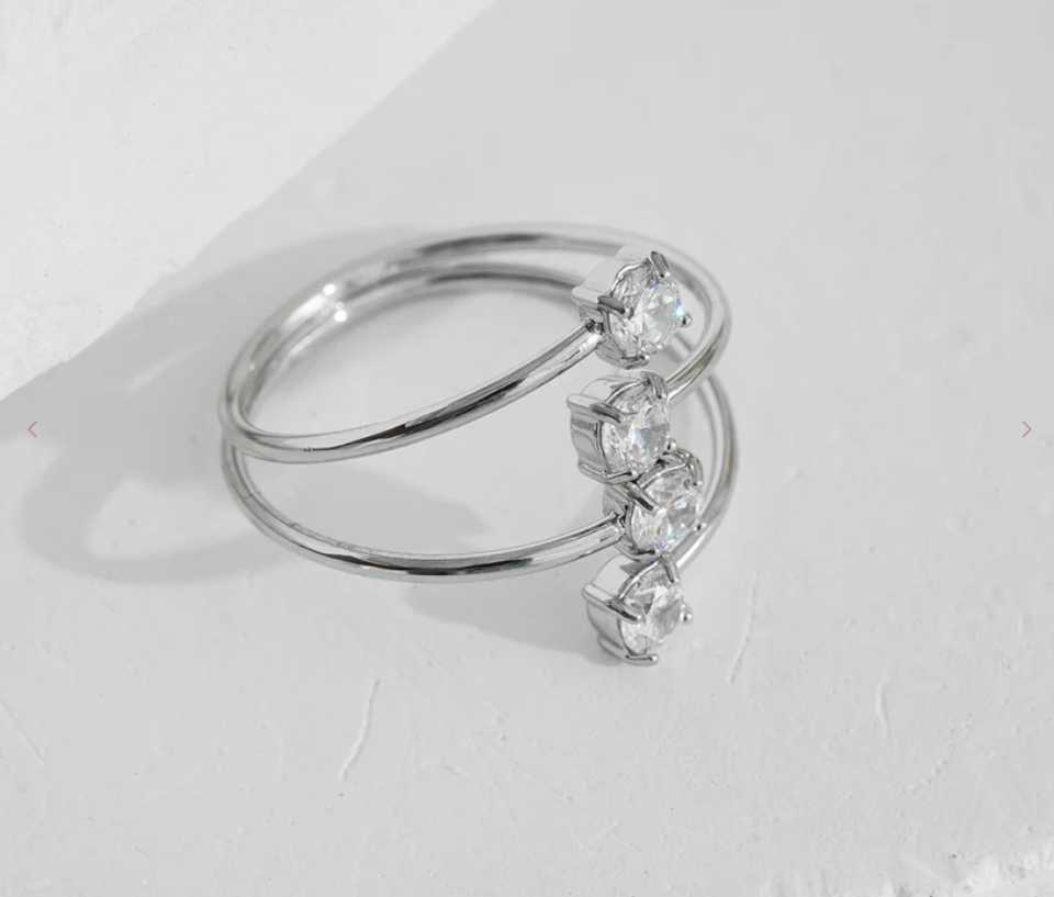 Bague 4 Diamants - Santa Mode