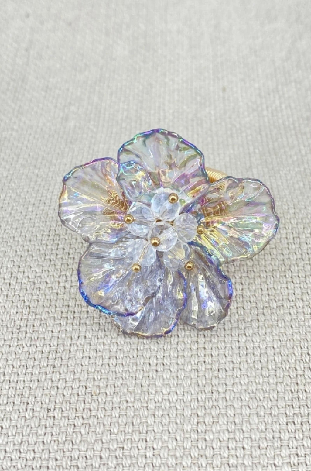 Bague de fantaisie Fleur de glace acier inoxydable - vue 3