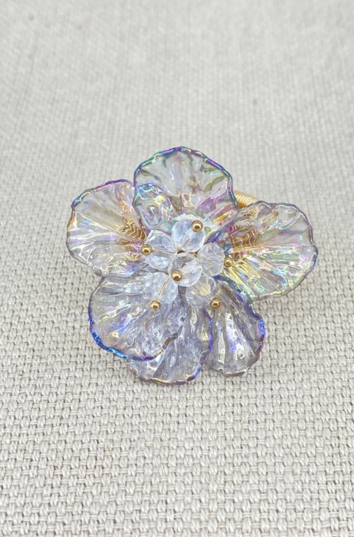 Bague de fantaisie Fleur de glace acier inoxydable - vue 3