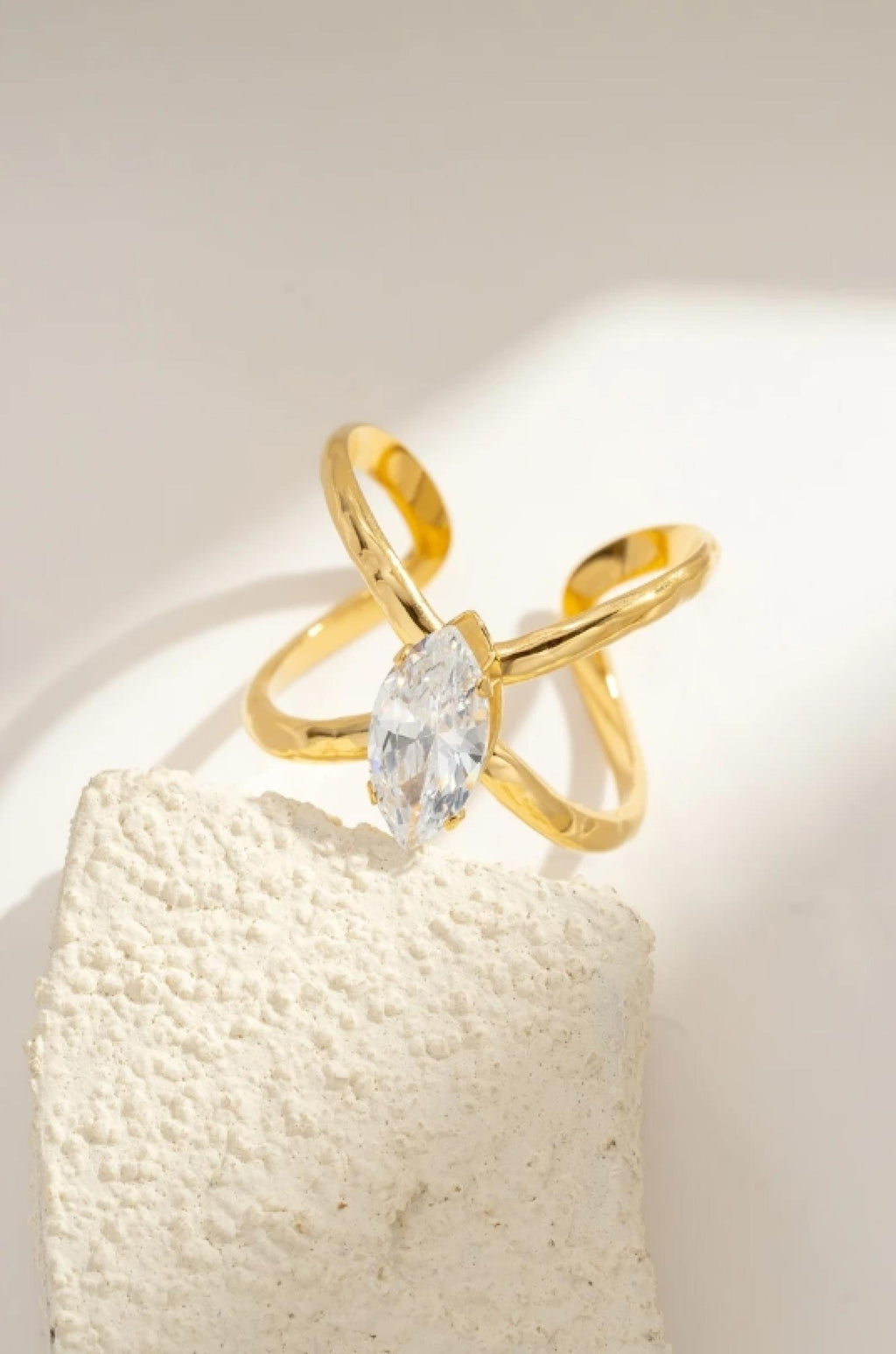 Bague Dorée Marquise
