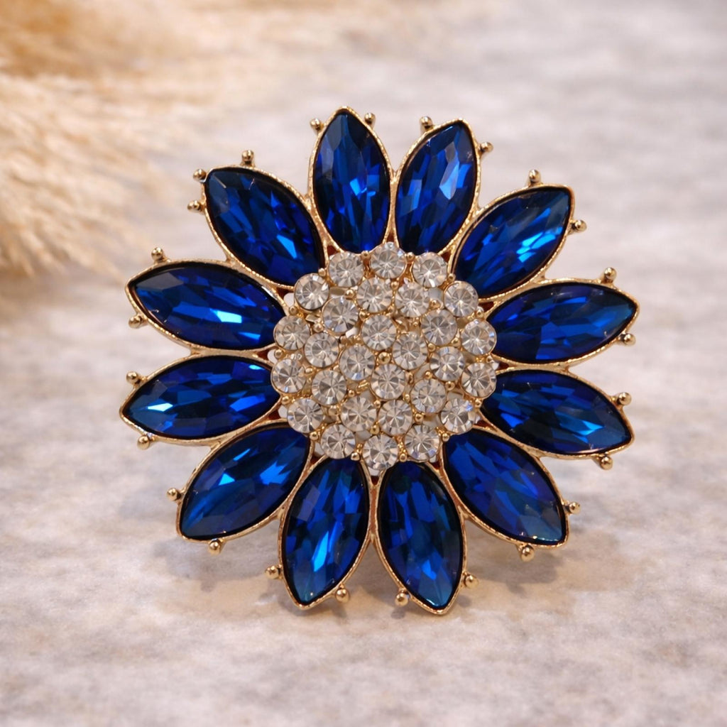 Bague Fleur Saphir - vue 2