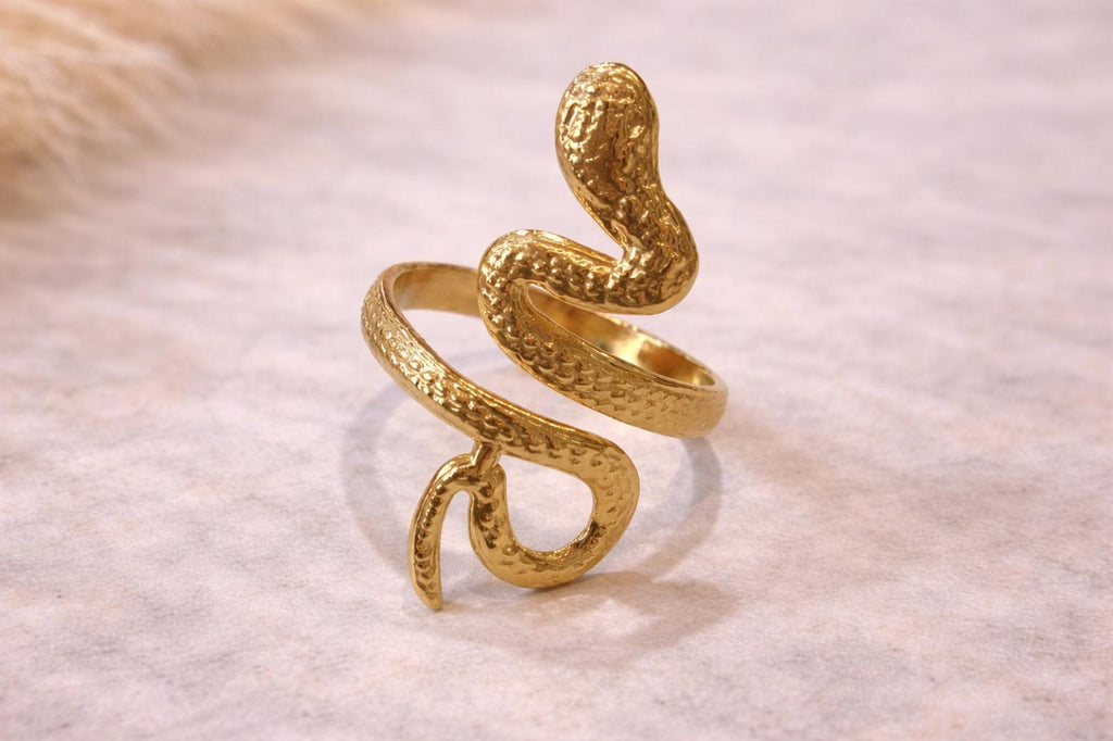 Bague Serpent Doré