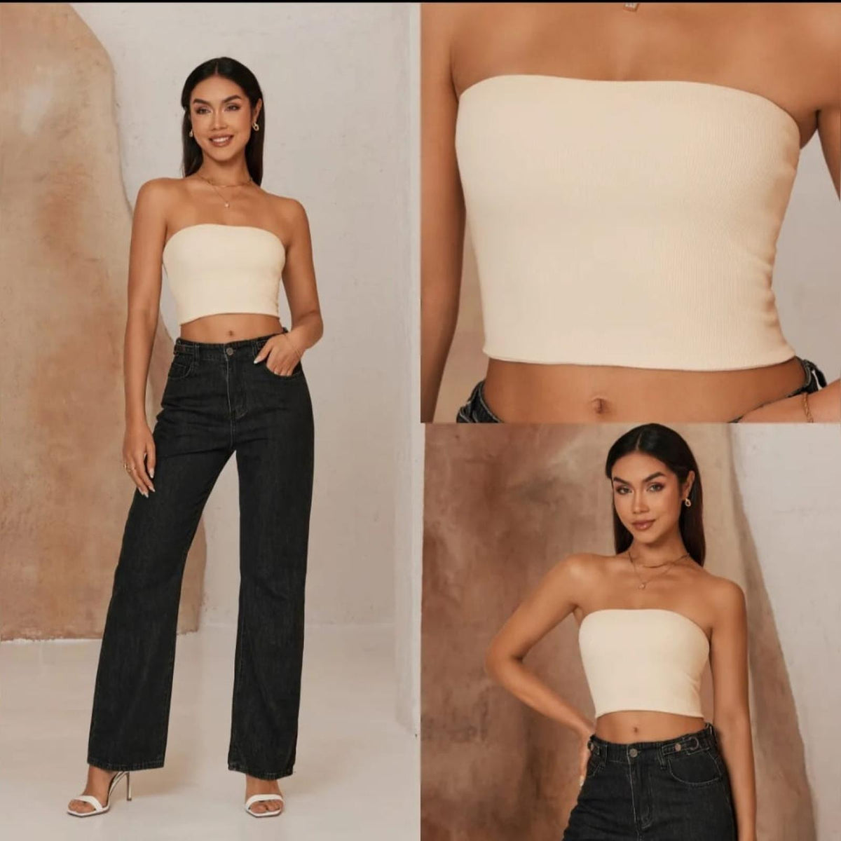 Bandeau femme ajusté en coton - Modèle Roma - Santa Mode - vue 2