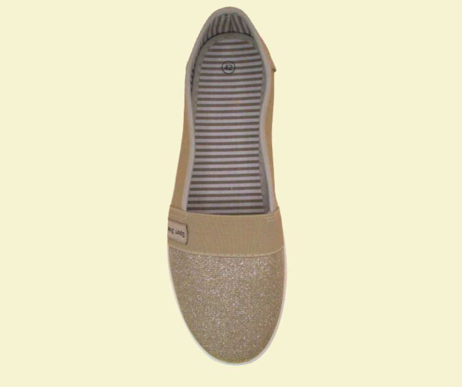 Baskets femme détail scintillant Modèle Puebla - vue 3