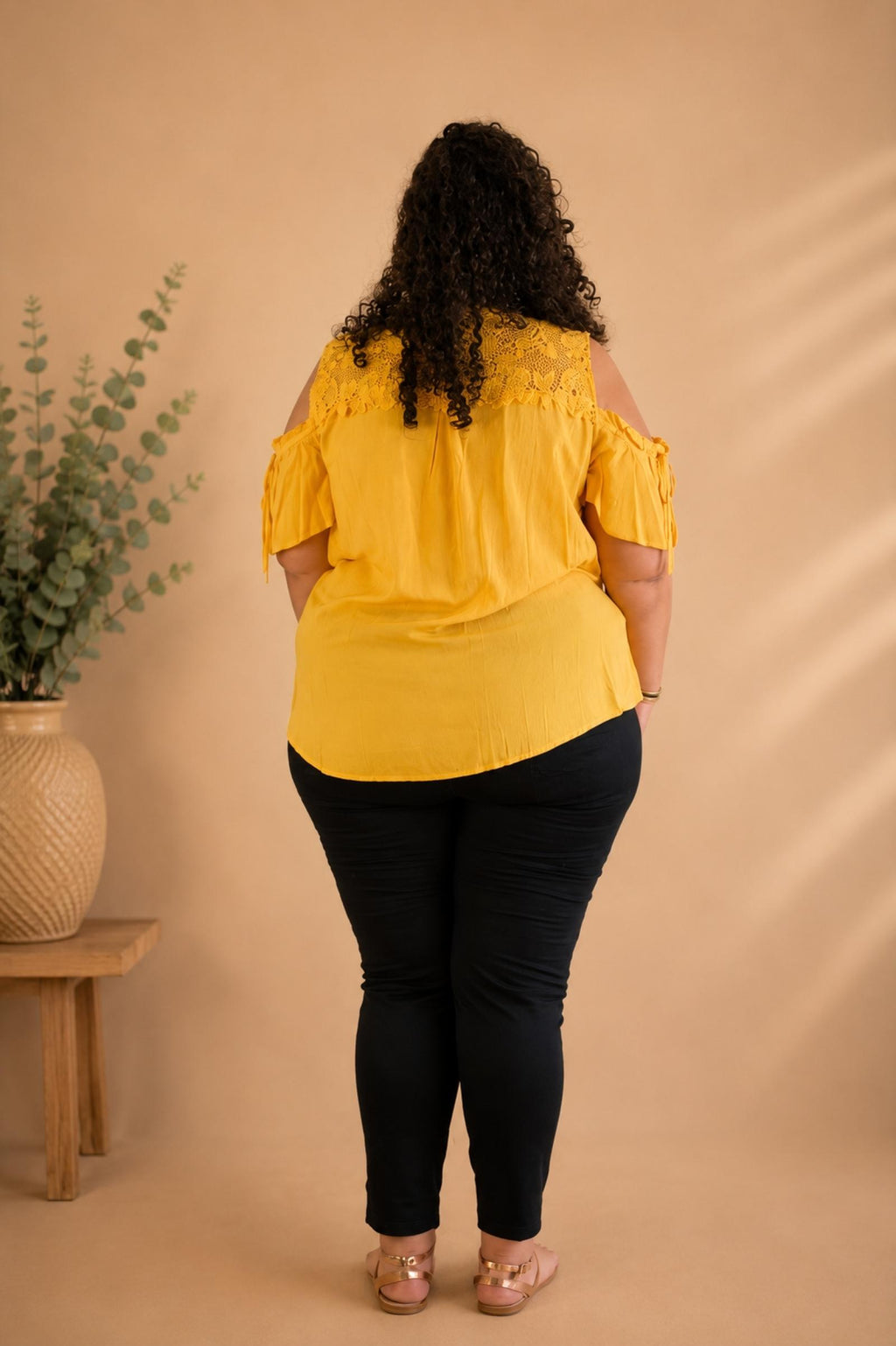 Blouse femme ample manches ouvertes Modèle Soleil - vue 2