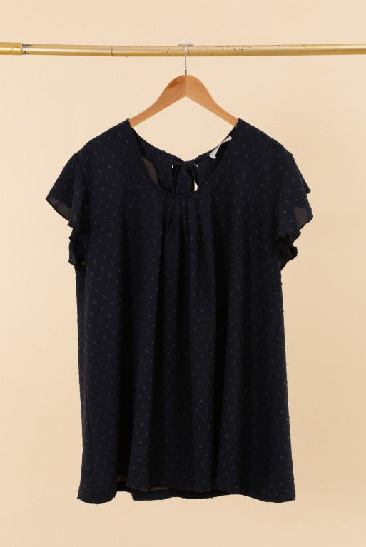 Blouse grandes tailles à volants Modèle Munich - Santa Mode - vue 3