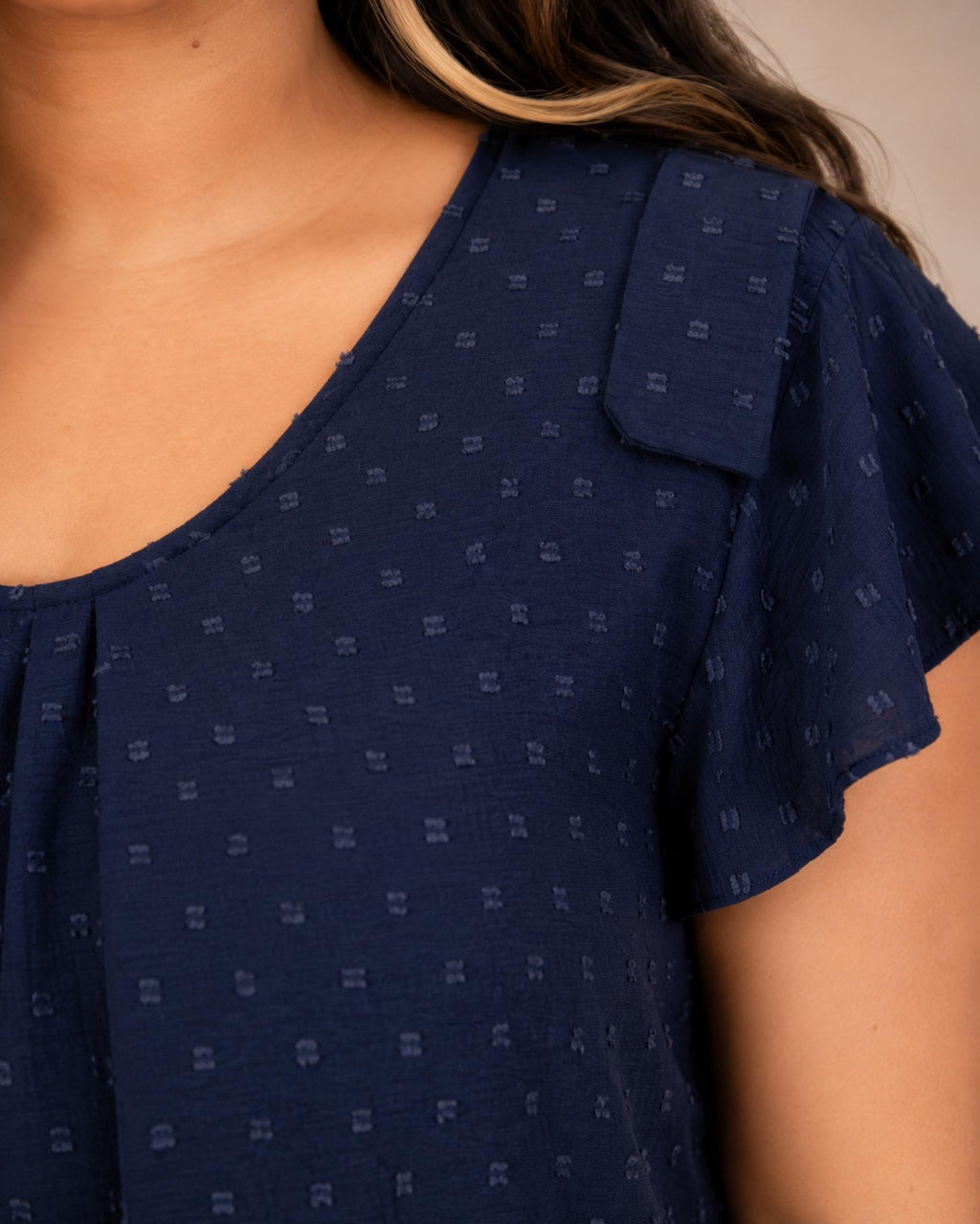 Blouse grandes tailles à volants Modèle Munich - Santa Mode - vue 4