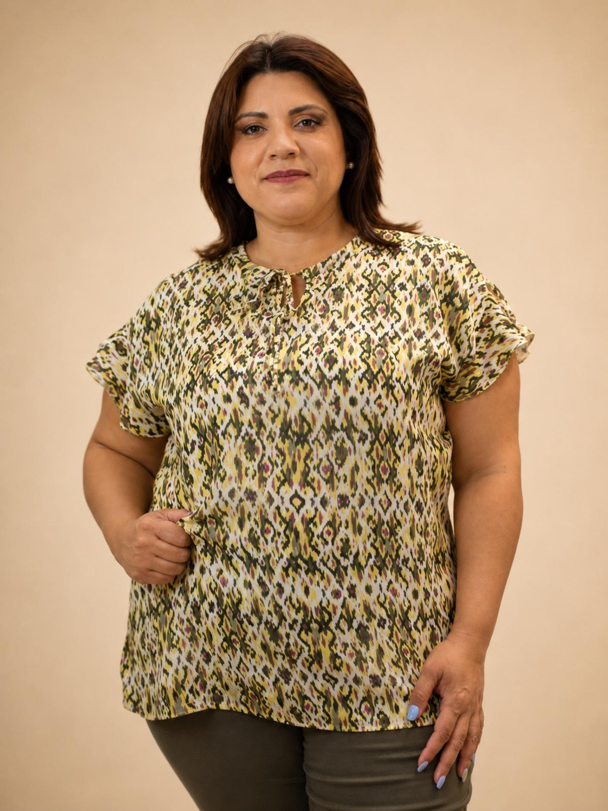 Blouse Modèle Chic Graphique - Santa Mode