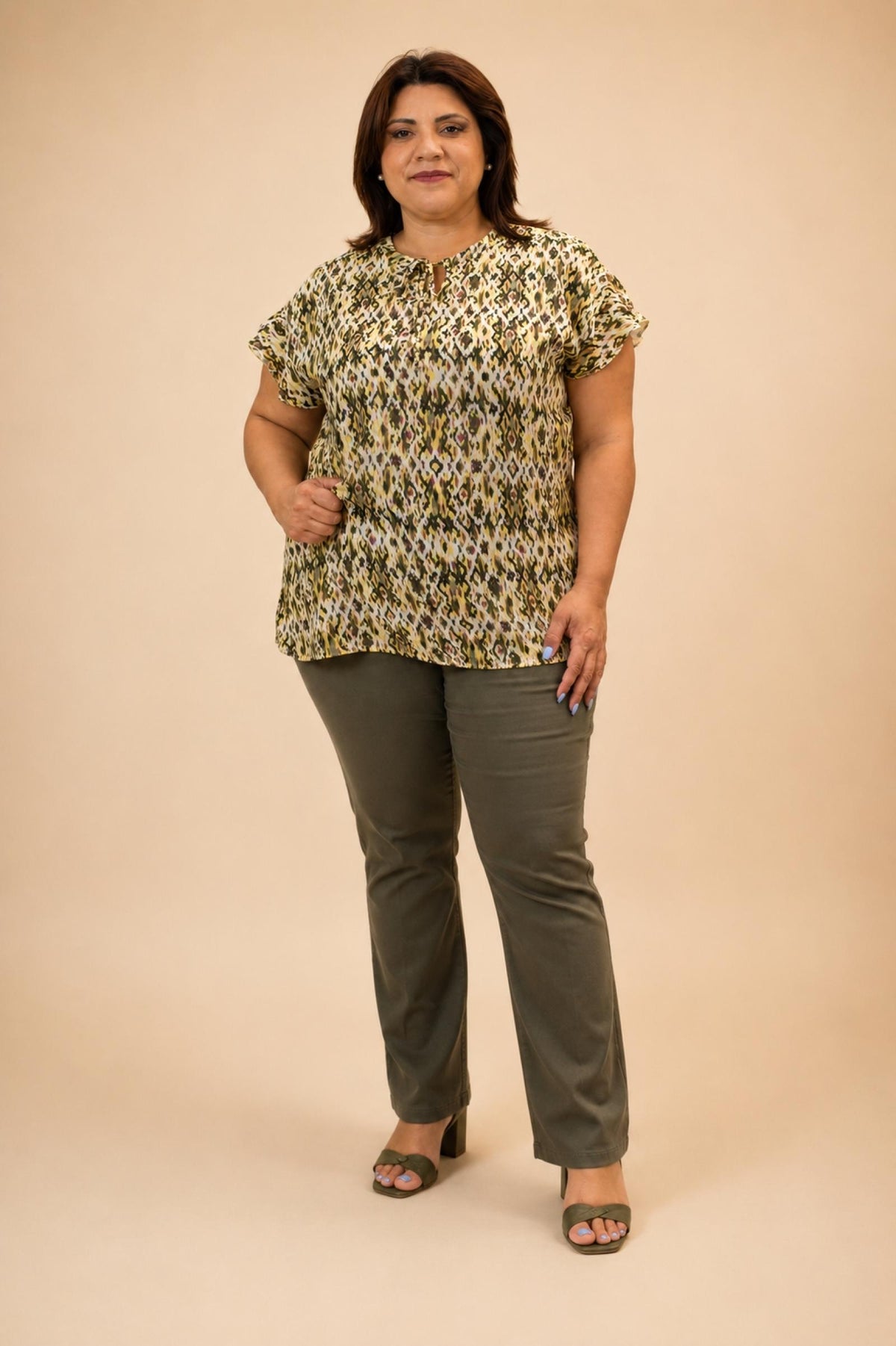 Blouse Modèle Chic Graphique - Santa Mode - vue 2