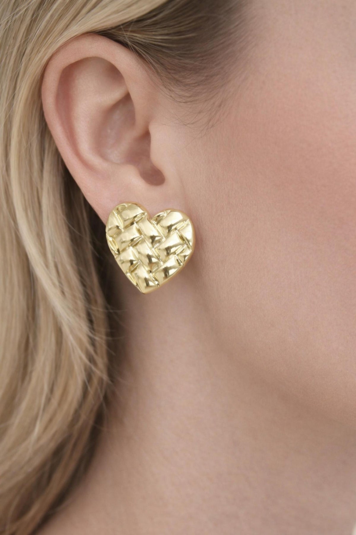 Boucles d'oreilles Coeurs Dorés