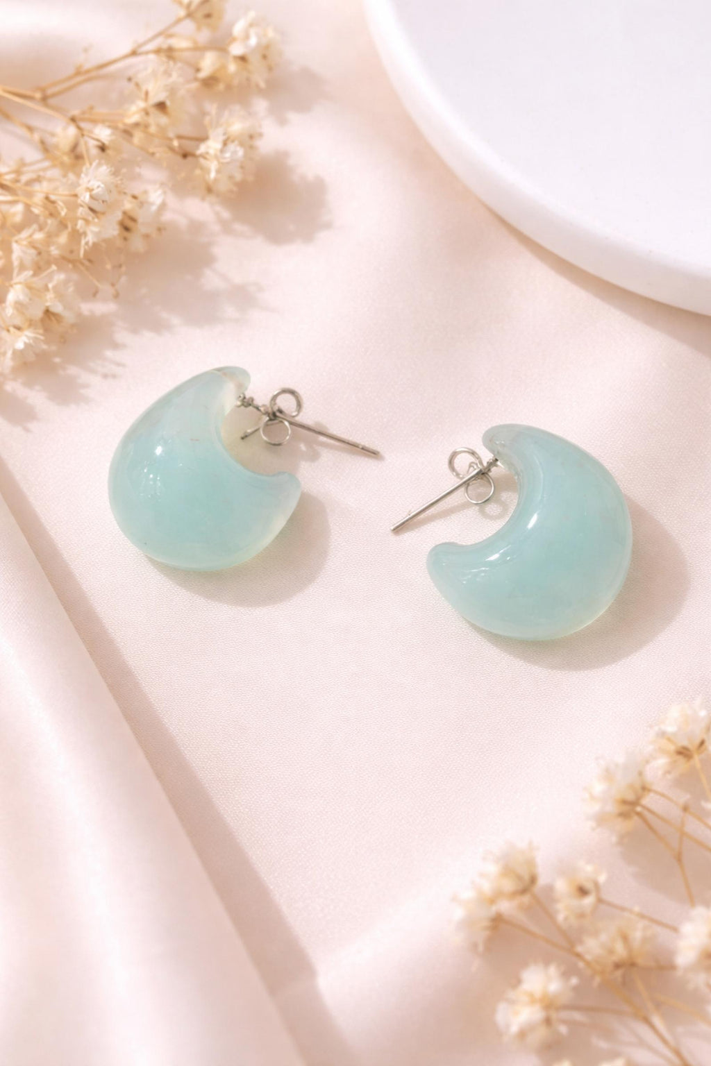 Boucles d'oreilles Gouttes d'eau Bleu Ciel