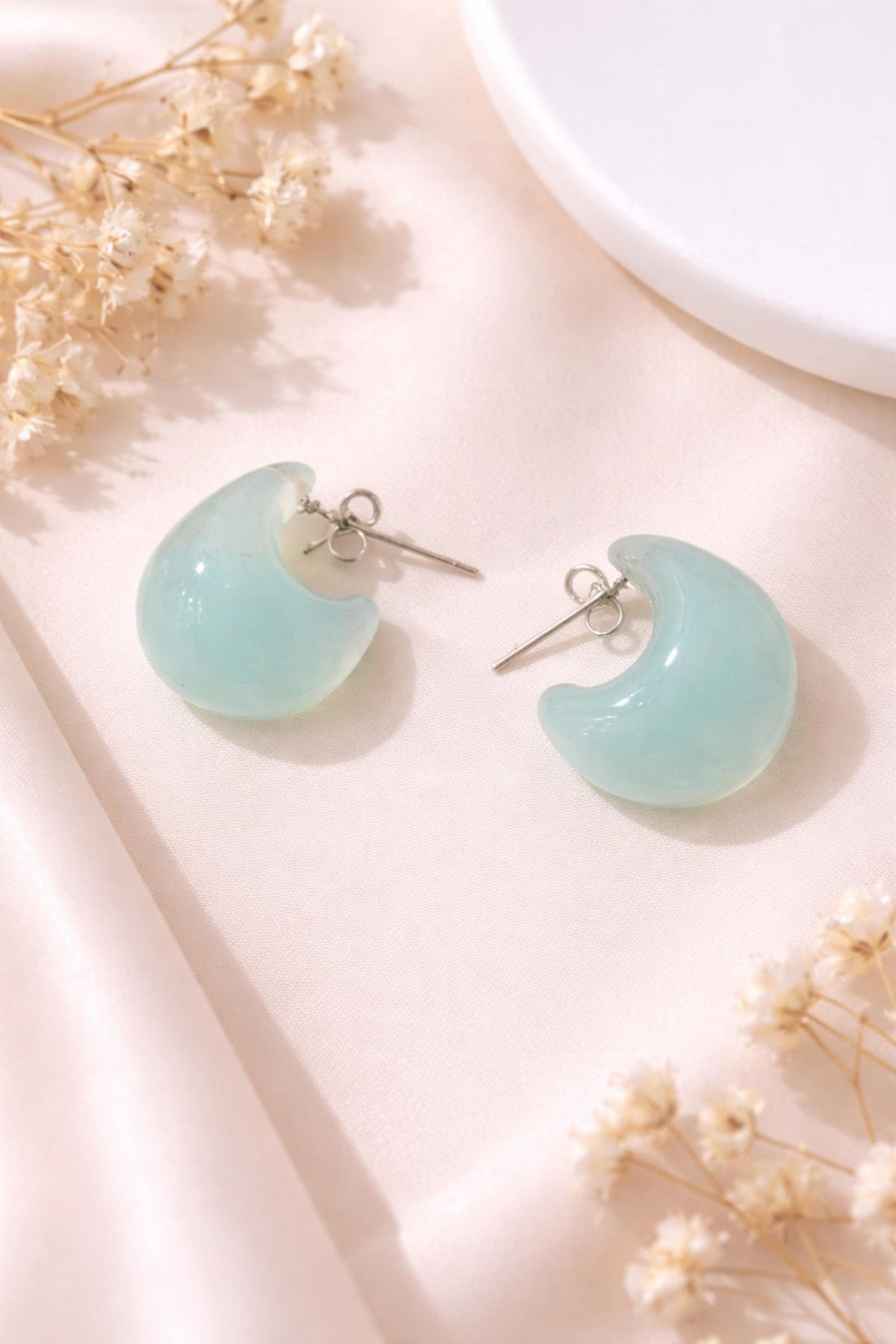 Boucles d'oreilles Gouttes d'eau Bleu Ciel