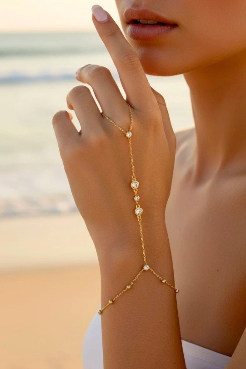 Bracelet Lien Doré acier inoxydable
