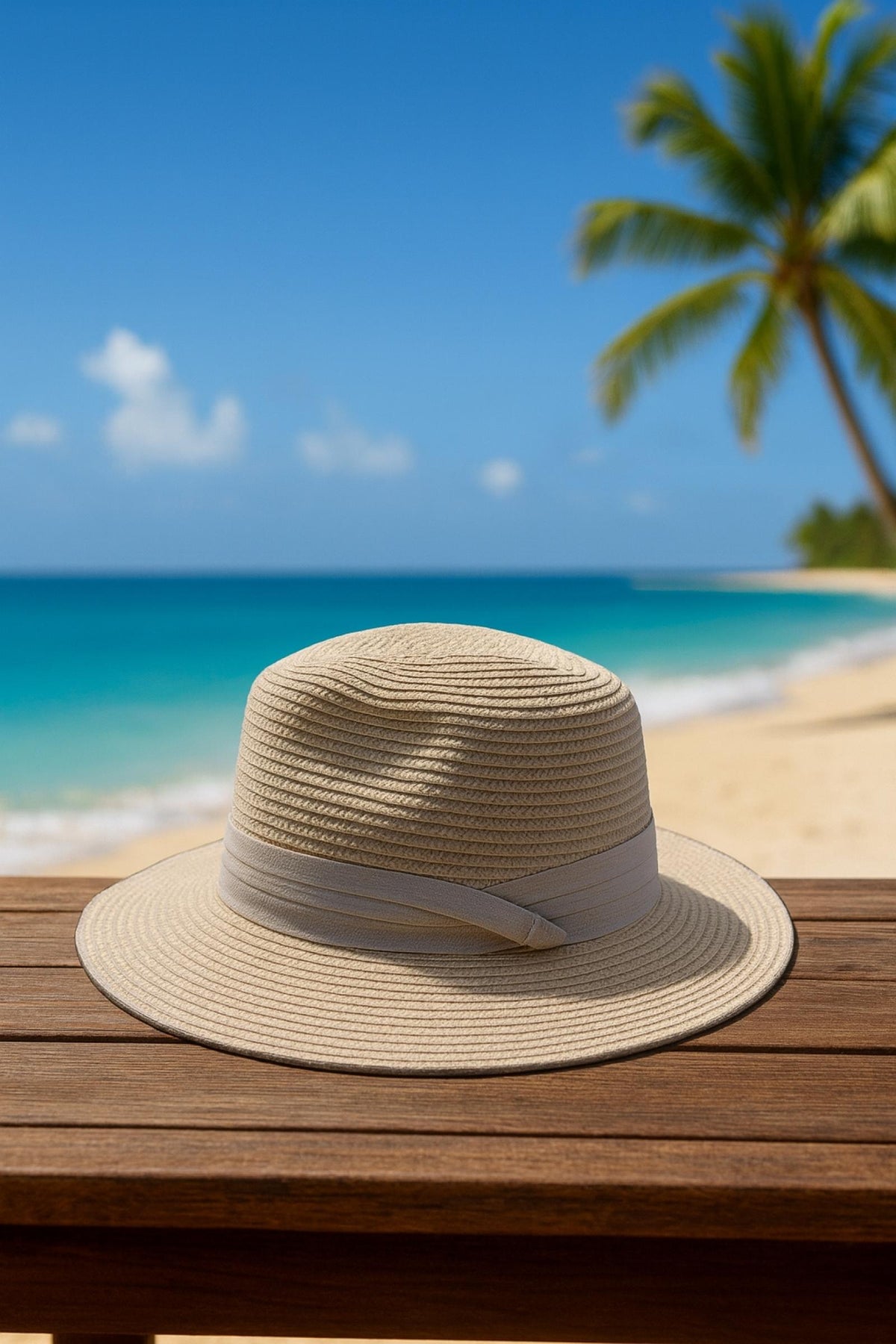 Chapeau Fedora parme - Santa Mode - vue 3