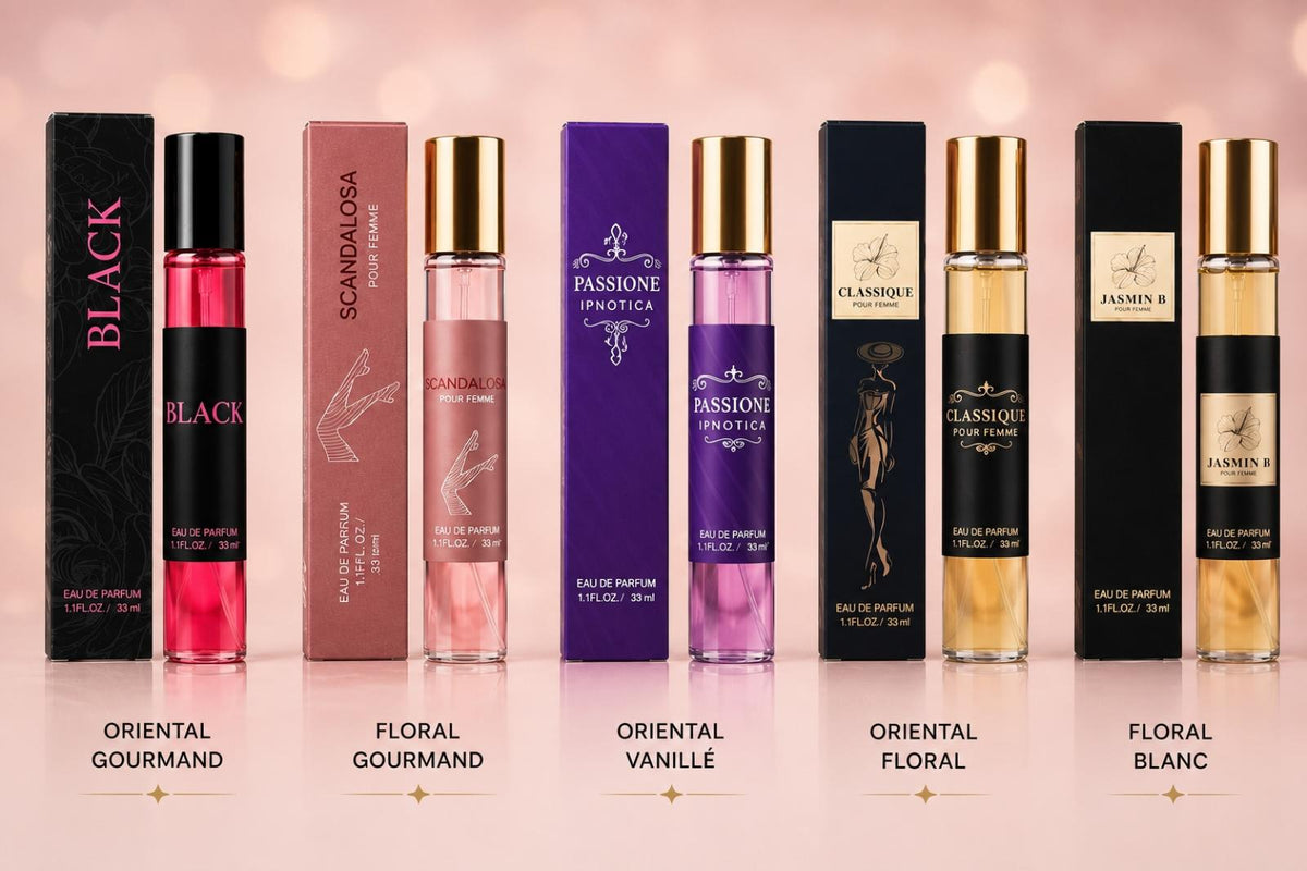 Coffret Glamour – 5 parfums Tertio