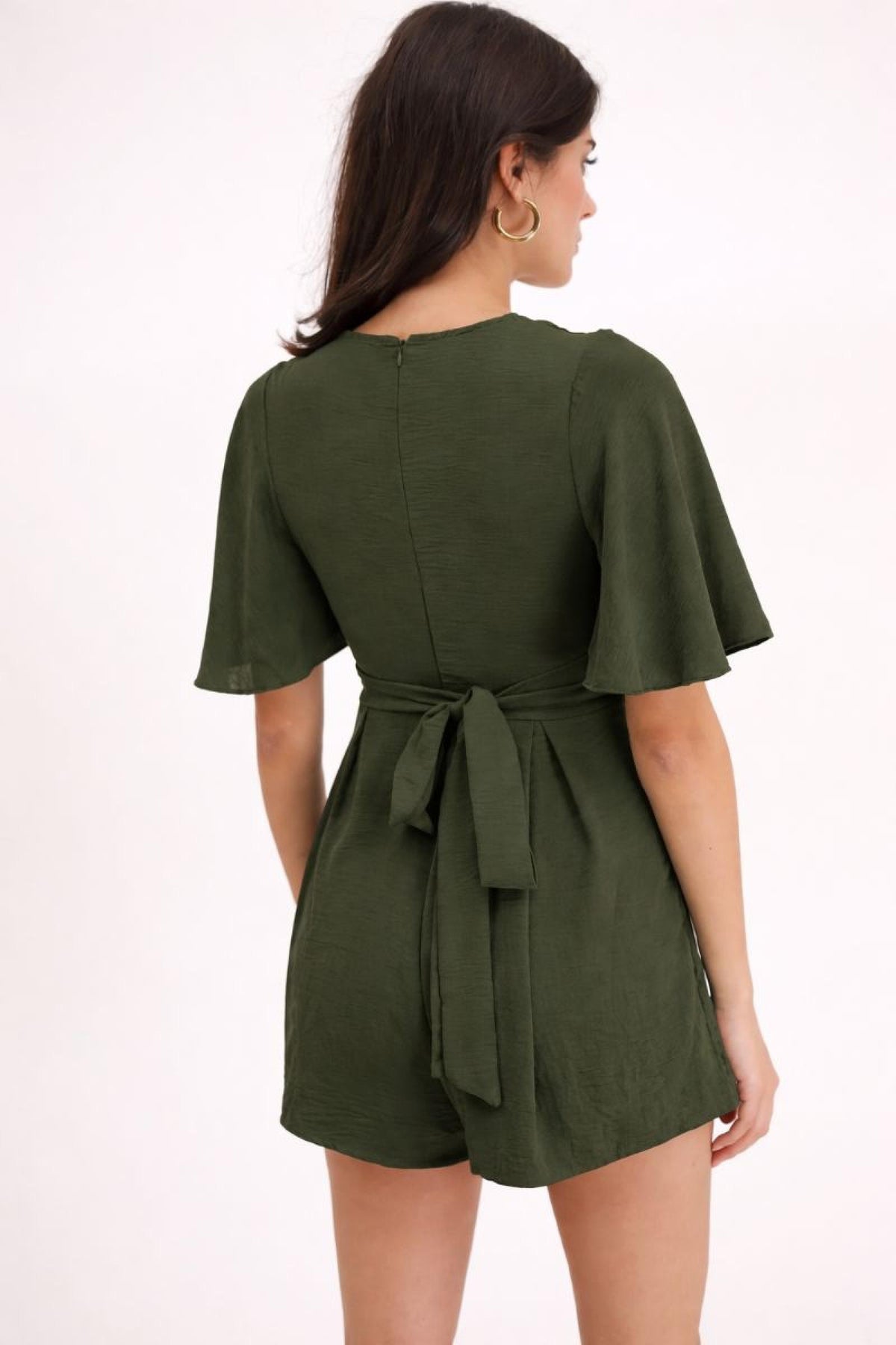 Combinaison courte femme verte - Modèle Genova - vue 2