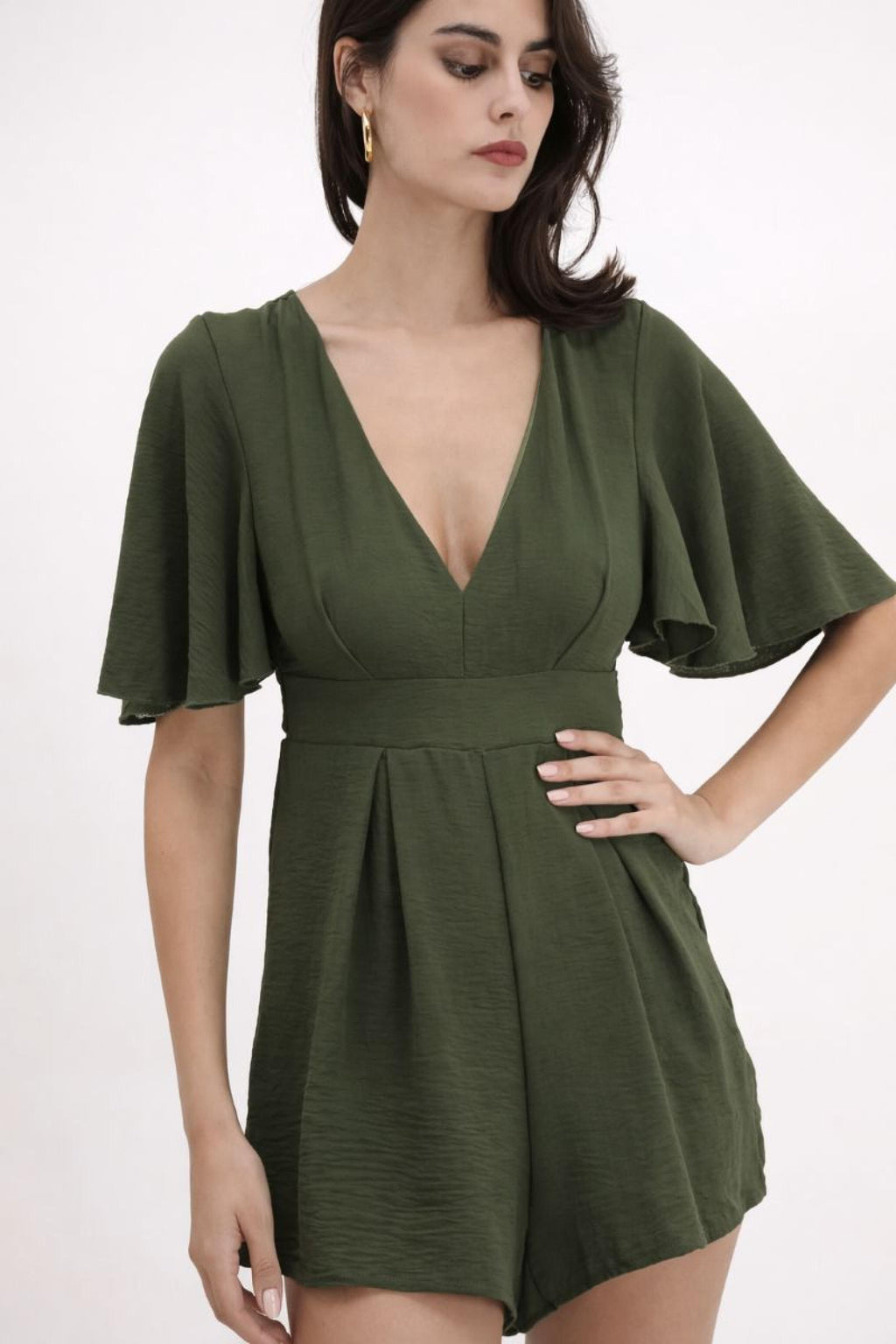 Combinaison courte femme verte - Modèle Genova - vue 4