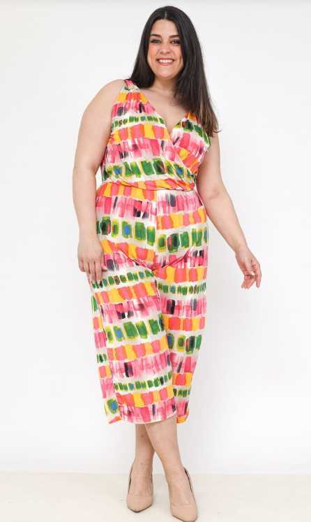 Combinaison femme grandes tailles fluide Modèle Viseu - Santa Mode