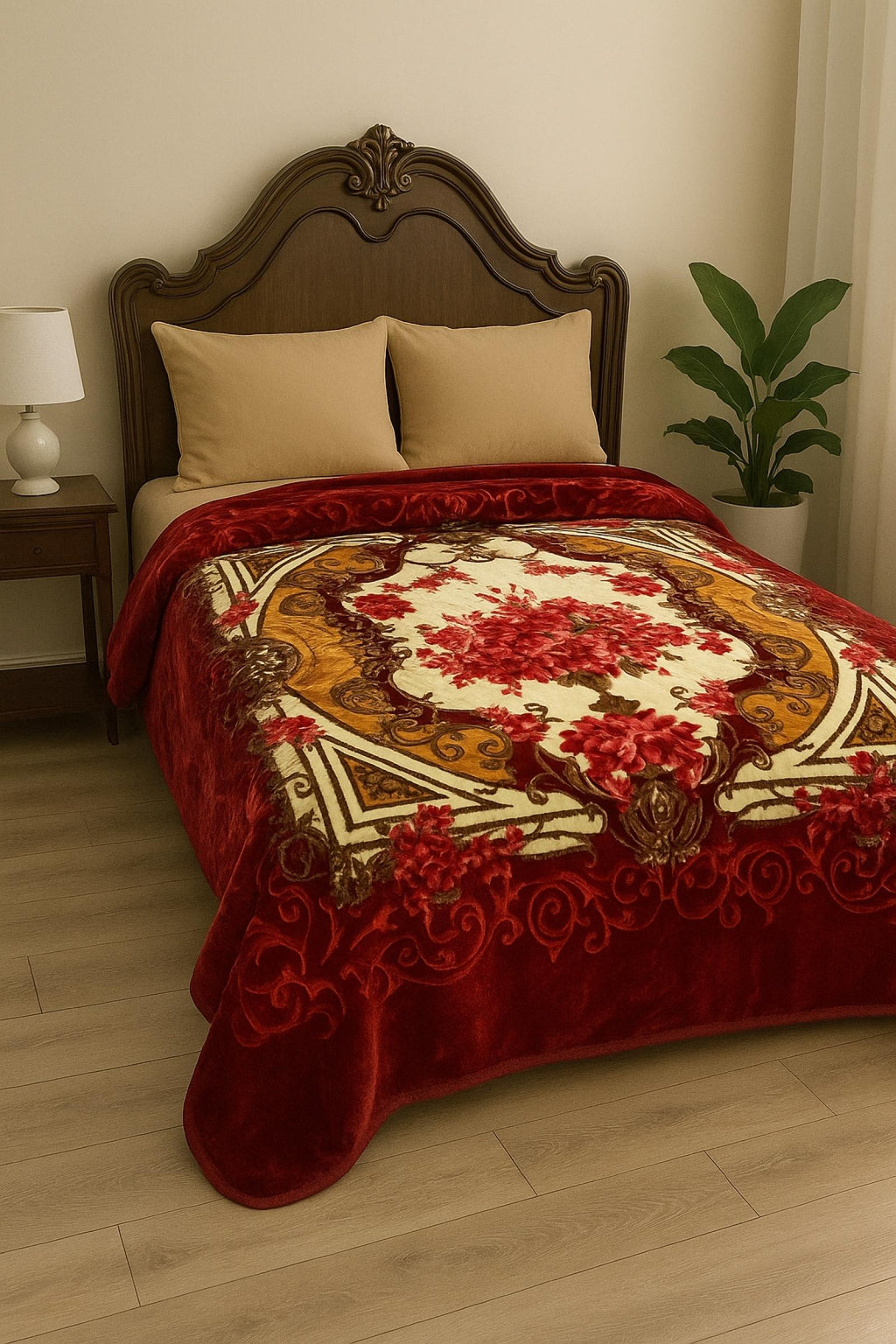 Couverture premium Royal Red en velour