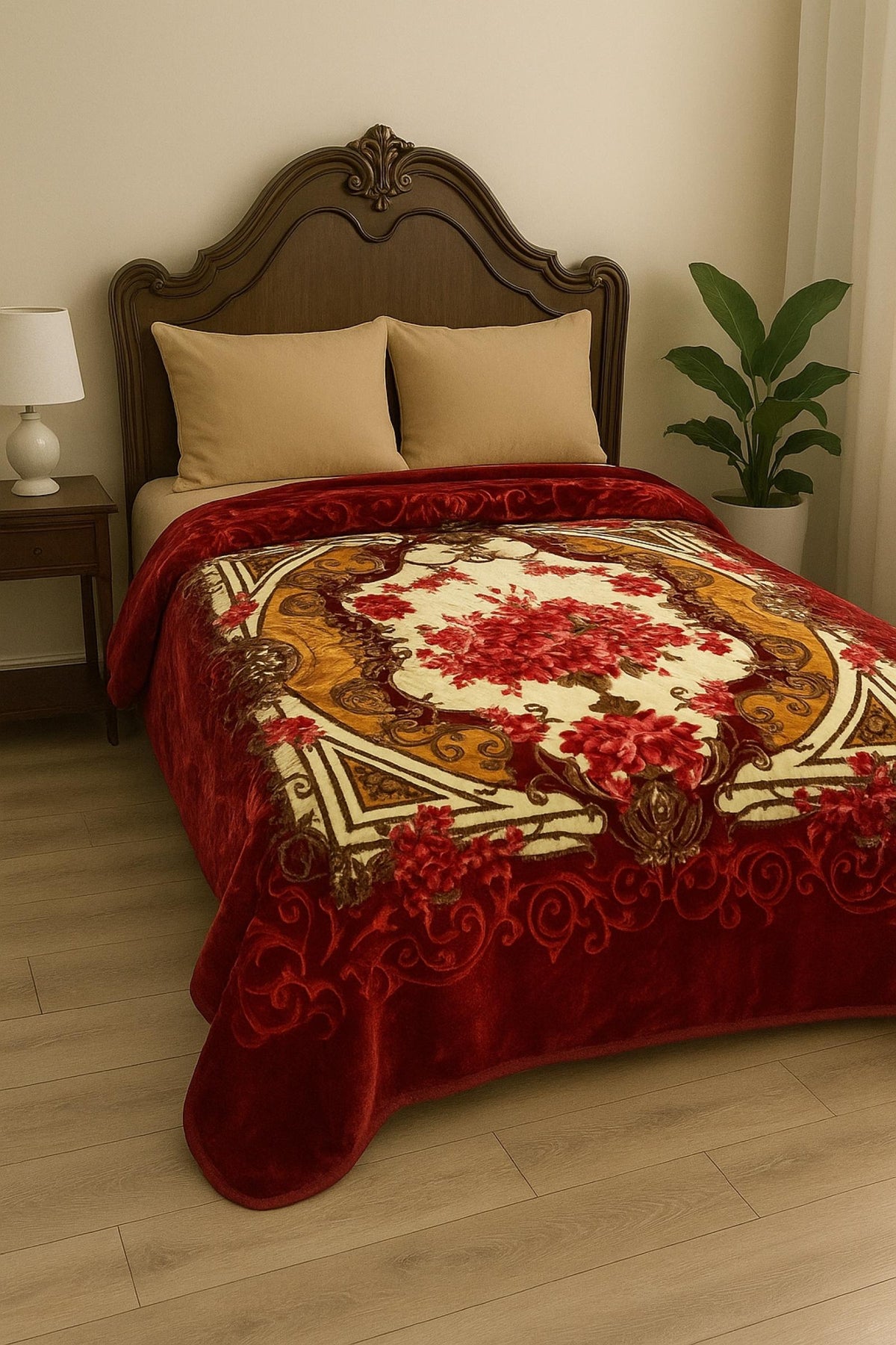 Couverture premium Royal Red en velour