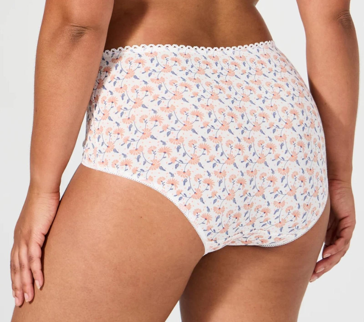 Culotte Bestform Taille Haute 46-48 Blanche Fleurie - vue 2