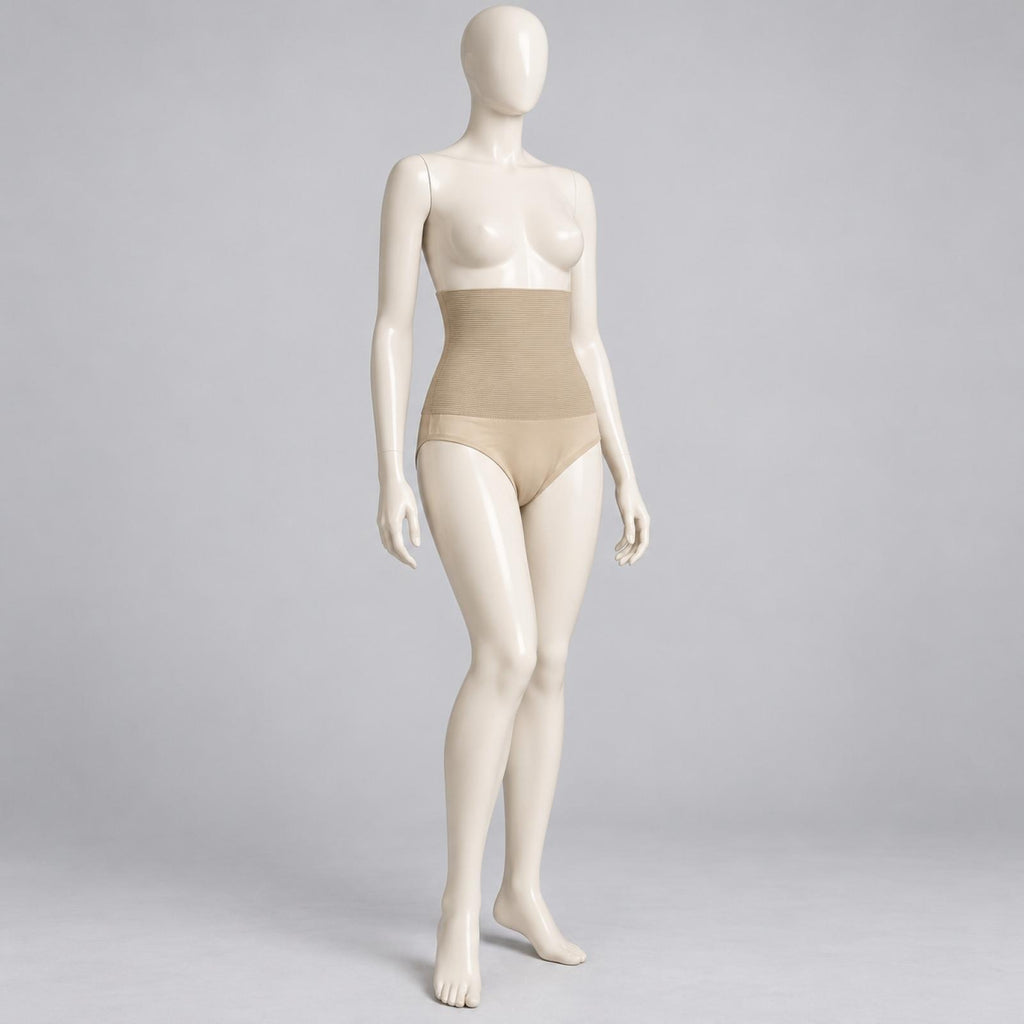 Culotte gainante beige taille très haute Modèle Evana - vue 3