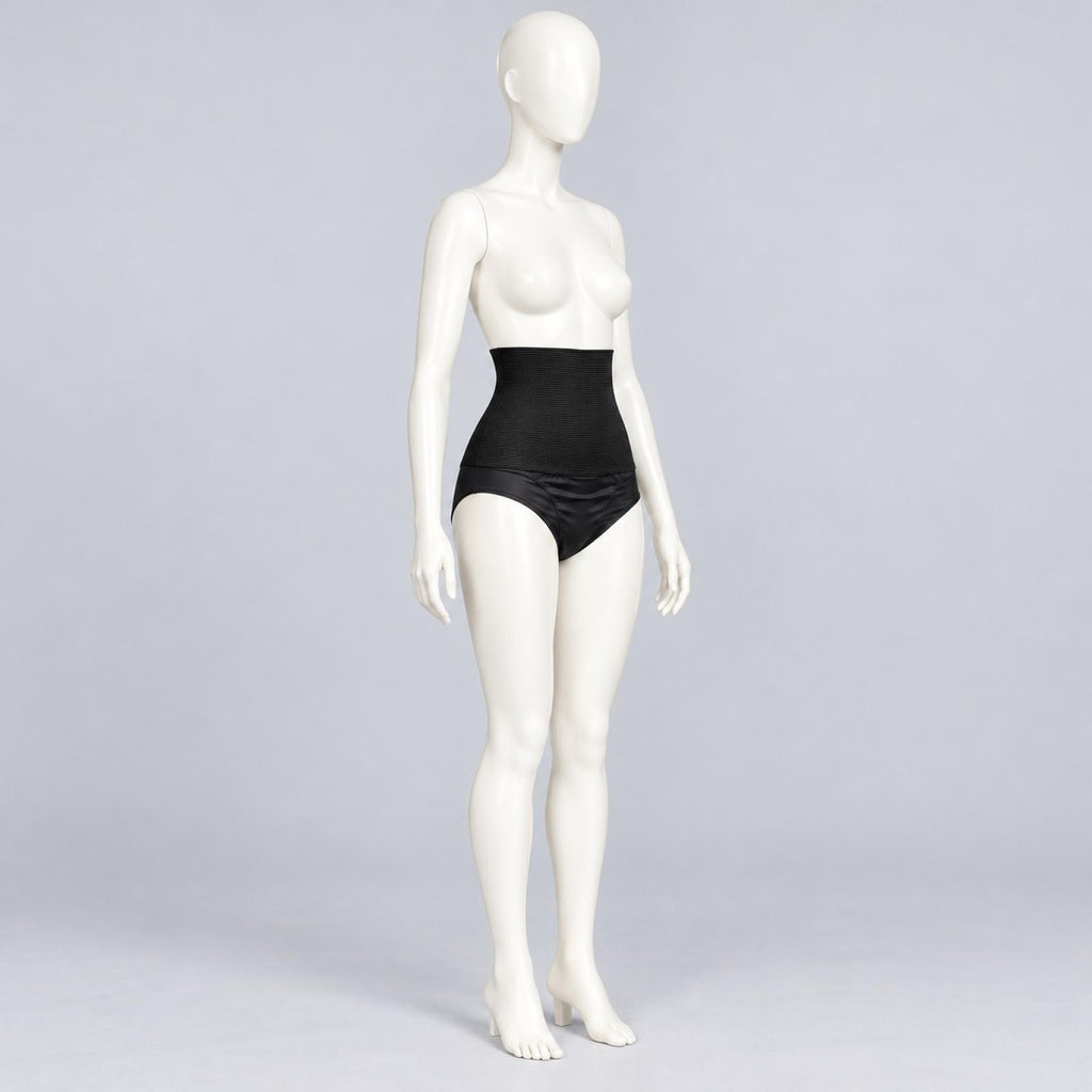 Culotte gainante noire taille très haute Modèle Evana - vue 6