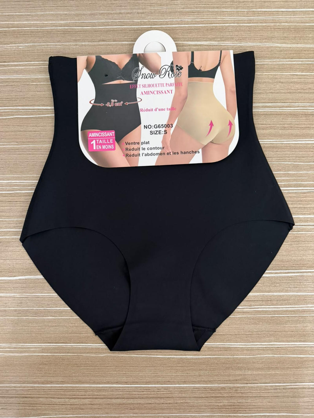 Culotte gainante taille haute noire - vue 7