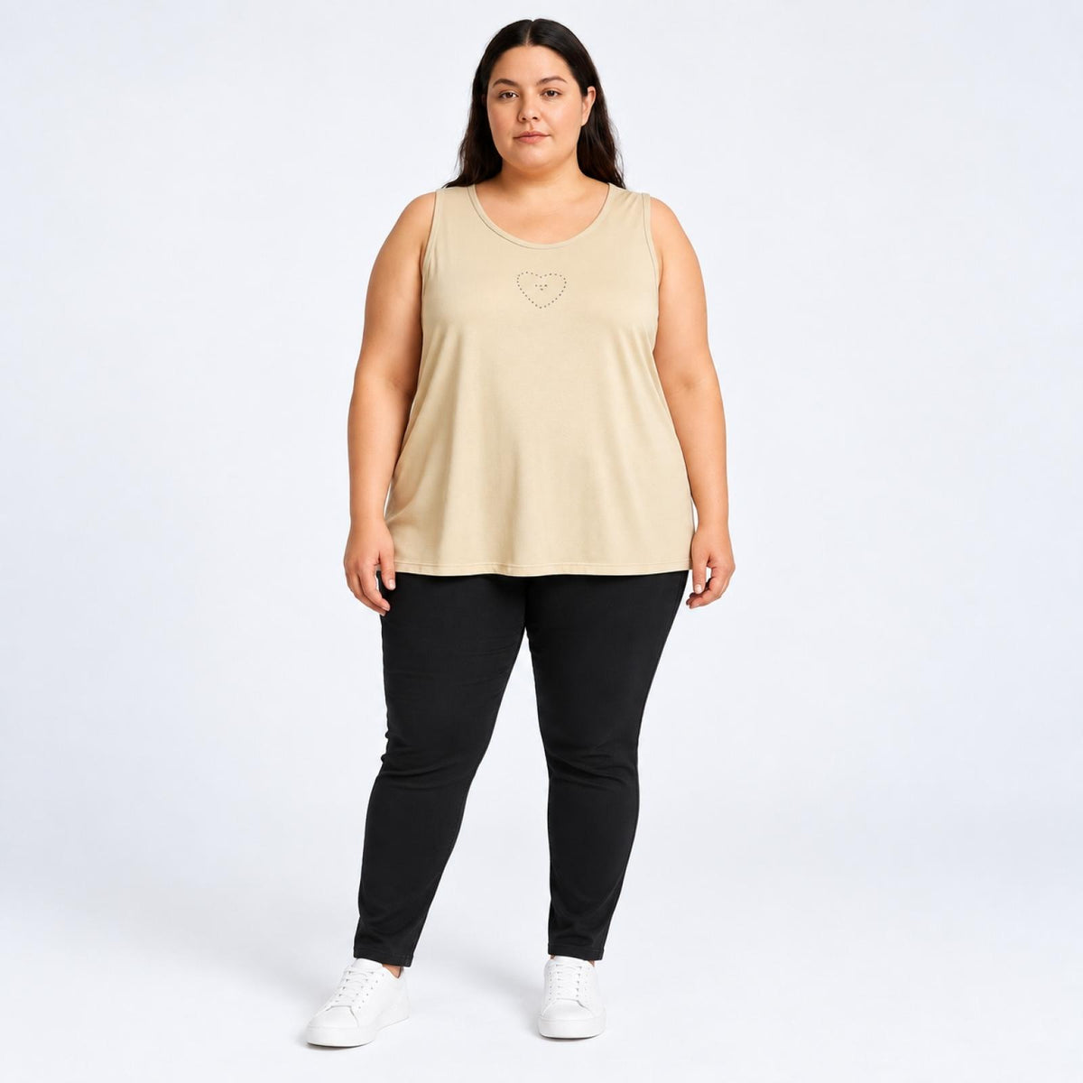 Débardeur femme grandes tailles strass Modèle Chelsea - vue 2