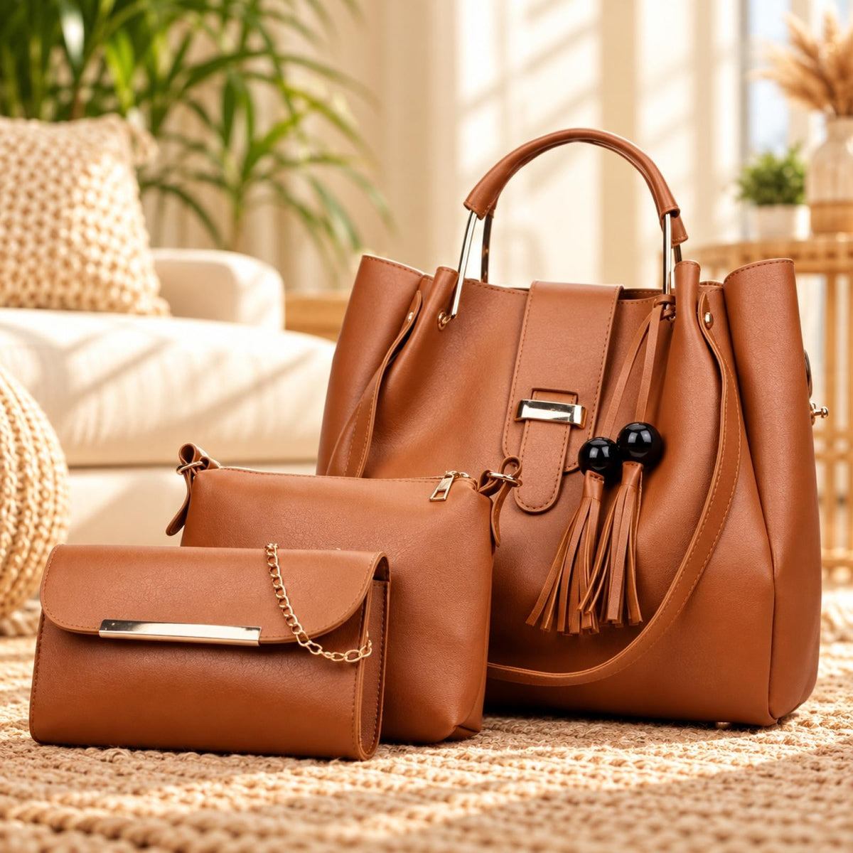 Ens sac Shania camel - Santa Mode
