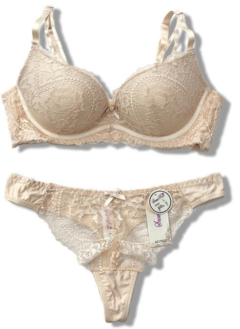 Ensemble lingerie Soutien-gorge / stringDouceur Nude