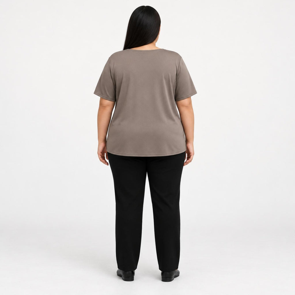 Haut femme fluide col zippé Modèle Winchester - vue 3