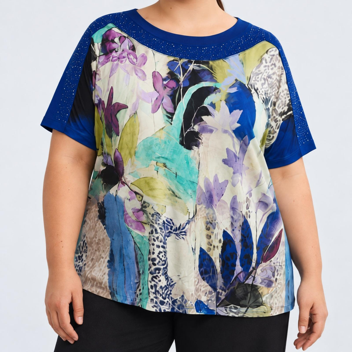 Haut femme imprimé floral Modèle Hikari - vue 2