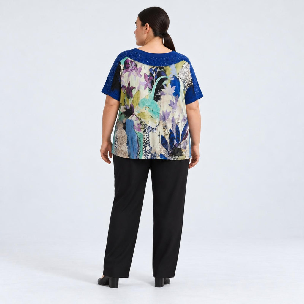 Haut femme imprimé floral Modèle Hikari - vue 3