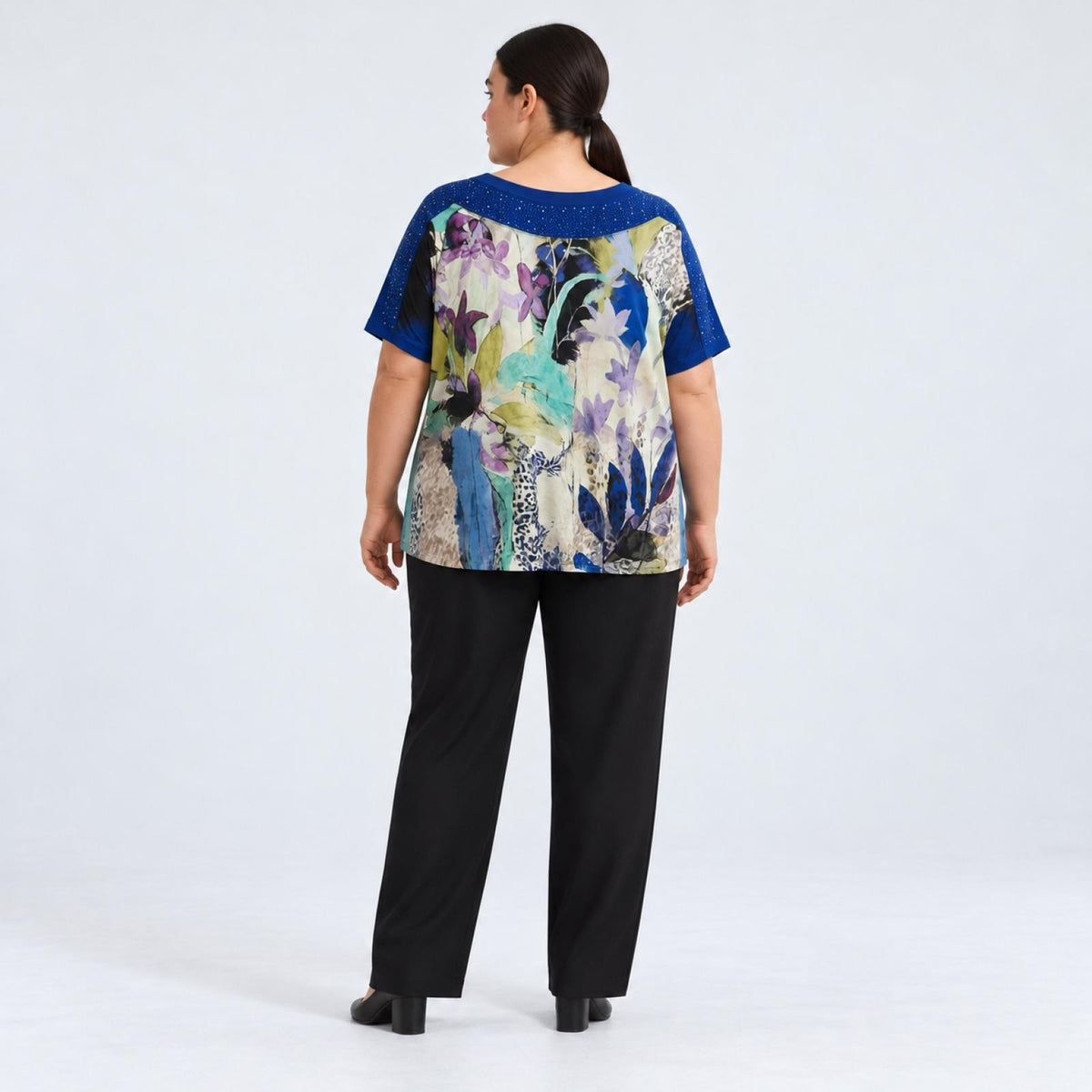 Haut femme imprimé floral Modèle Hikari - vue 3