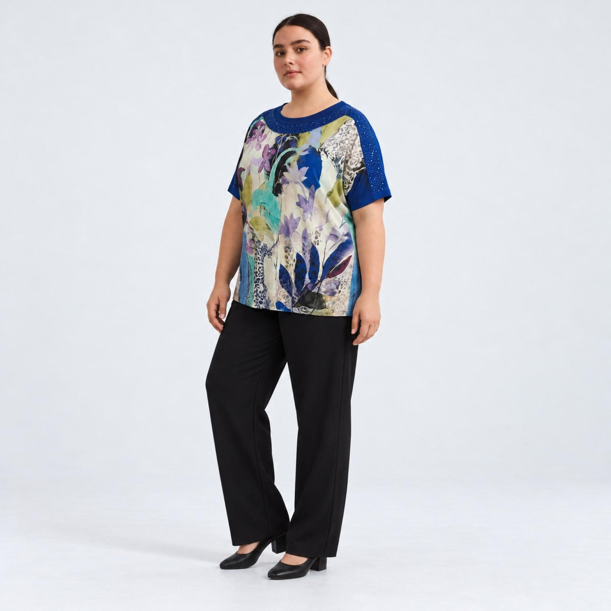 Haut femme imprimé floral Modèle Hikari - vue 4