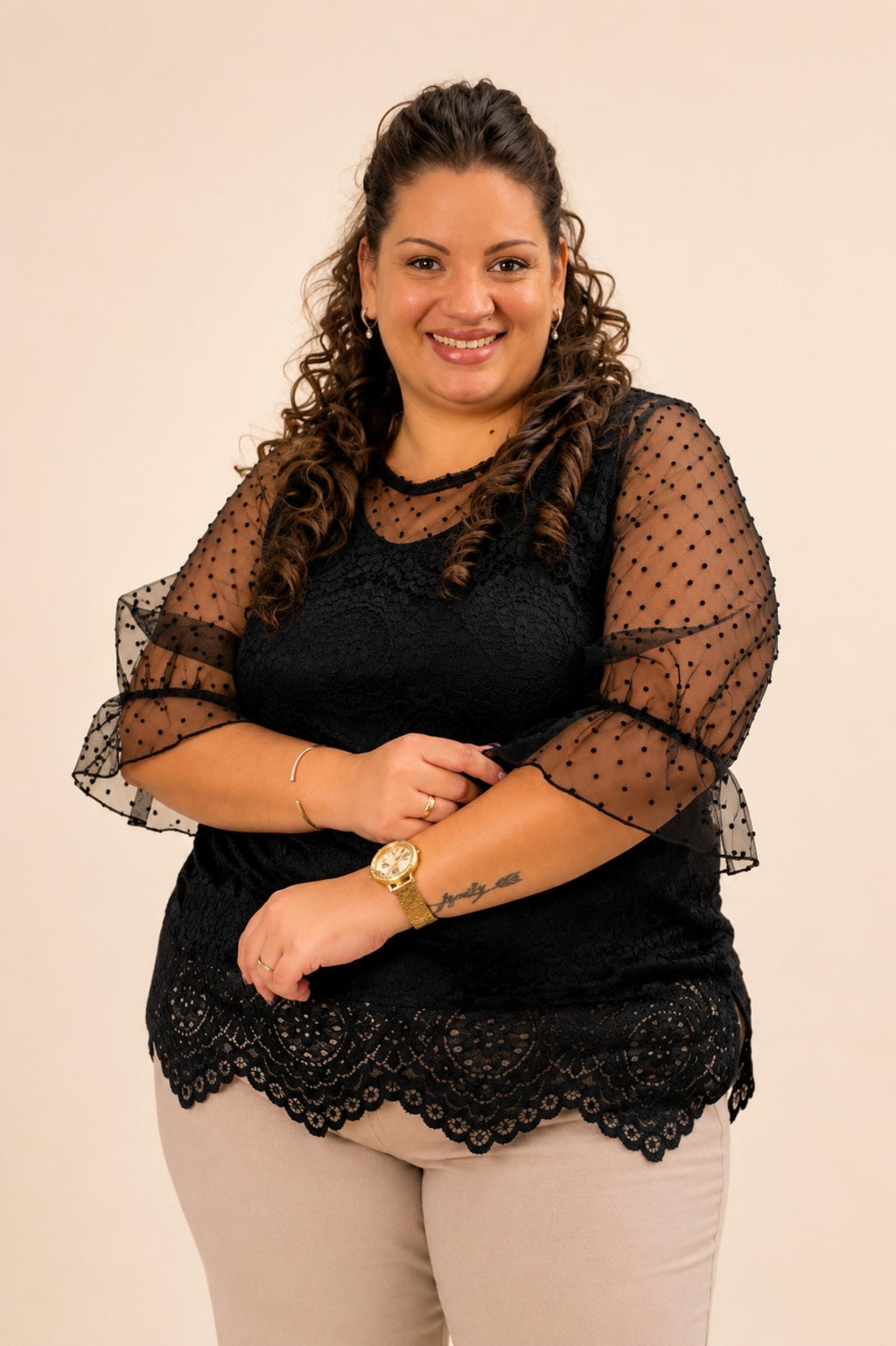Haut Rosarinha Taille 50 à 56 - Santa Mode