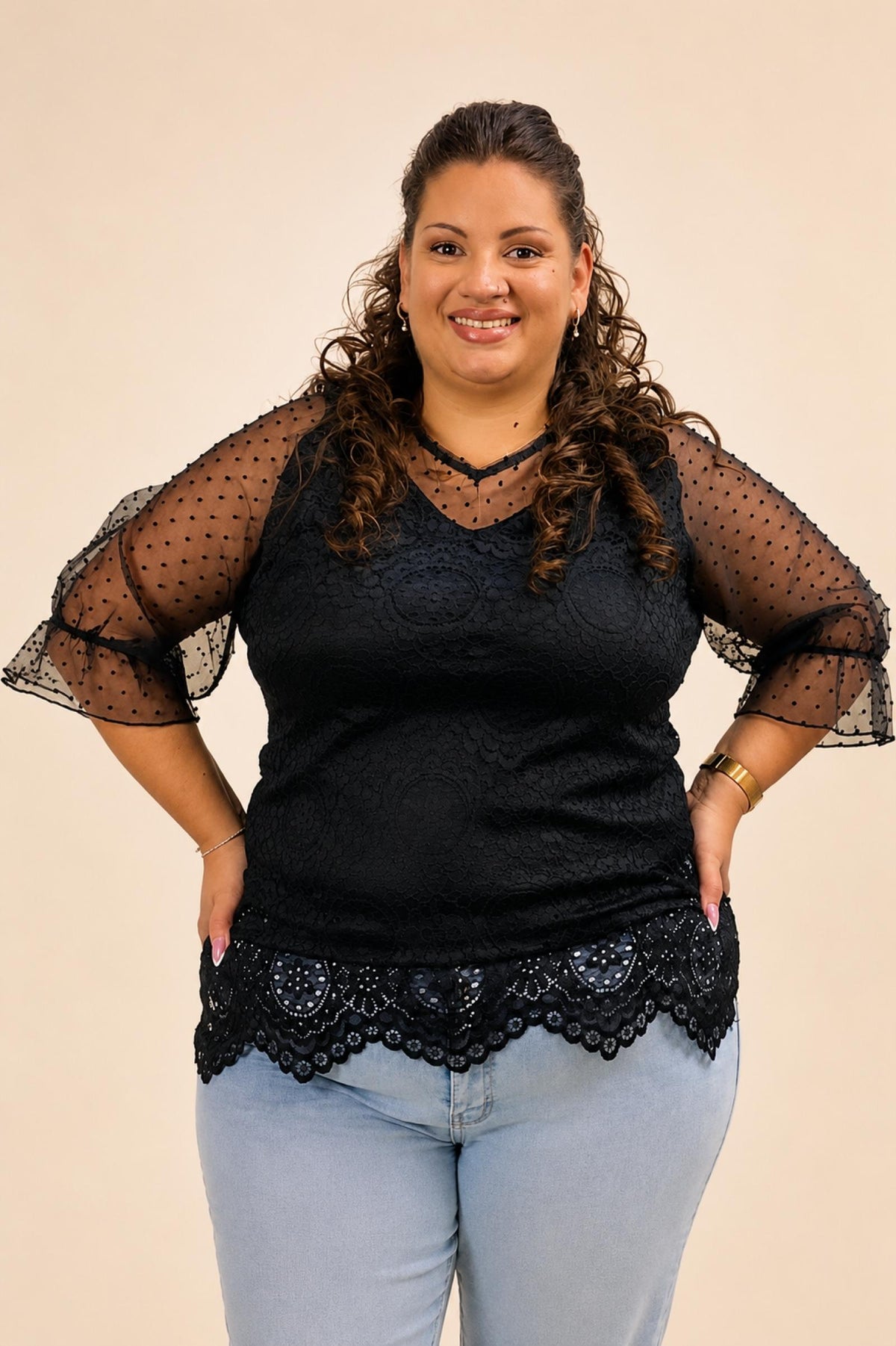 Haut Rosarinha Taille 50 à 56 - Santa Mode - vue 3