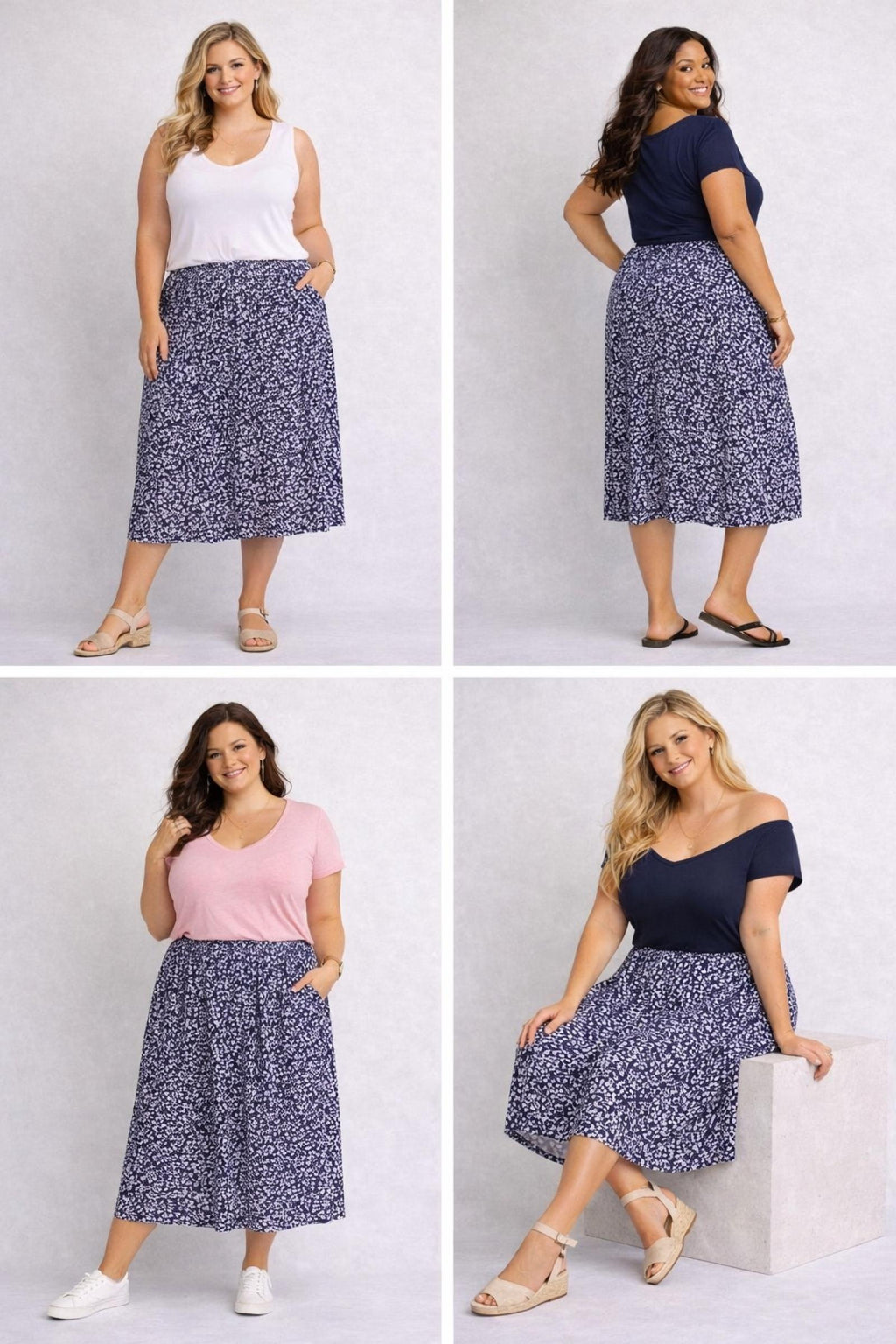 Jupe Lila Sheego Taille 50 - vue 3