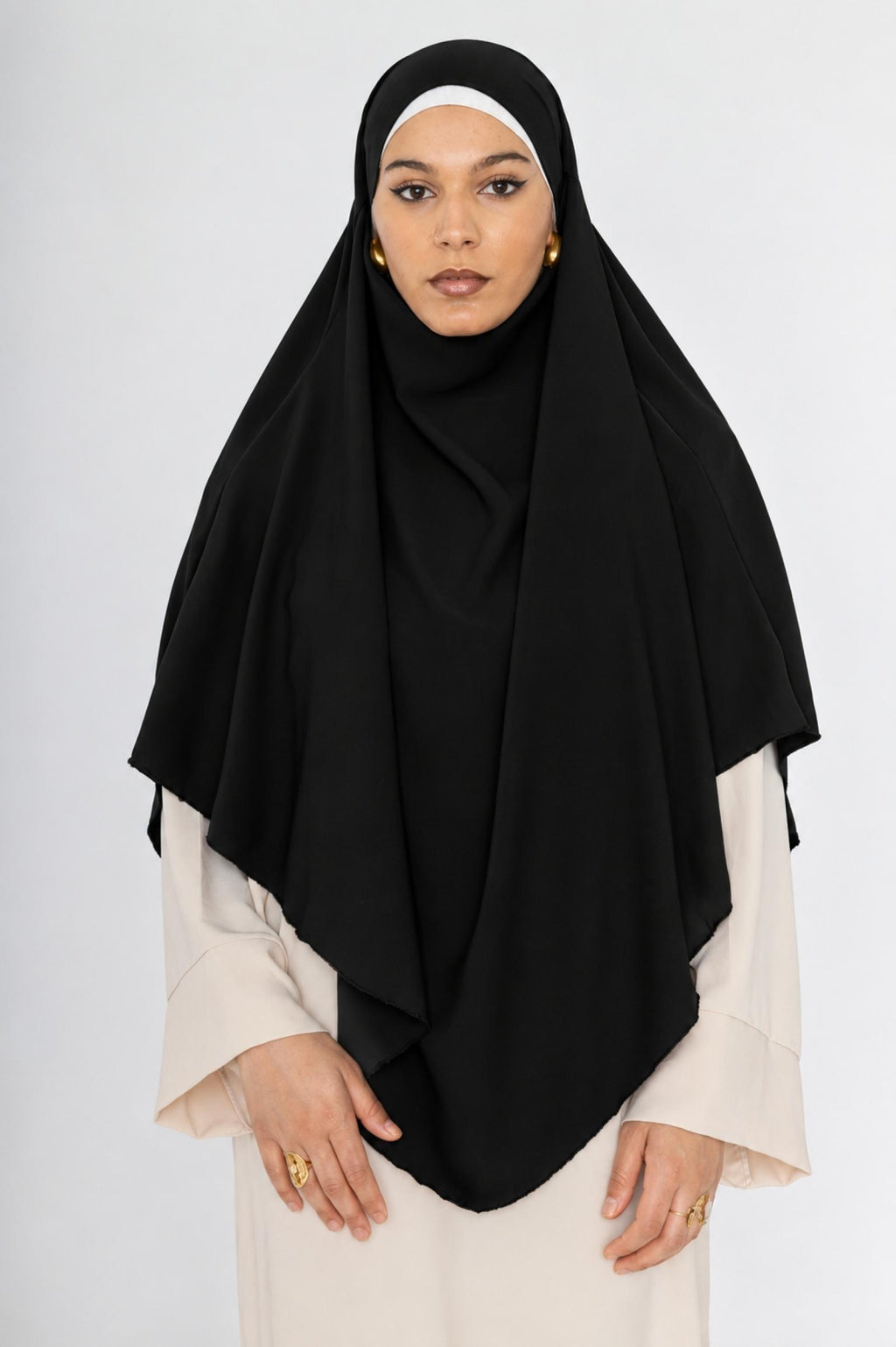 Khimar long noir