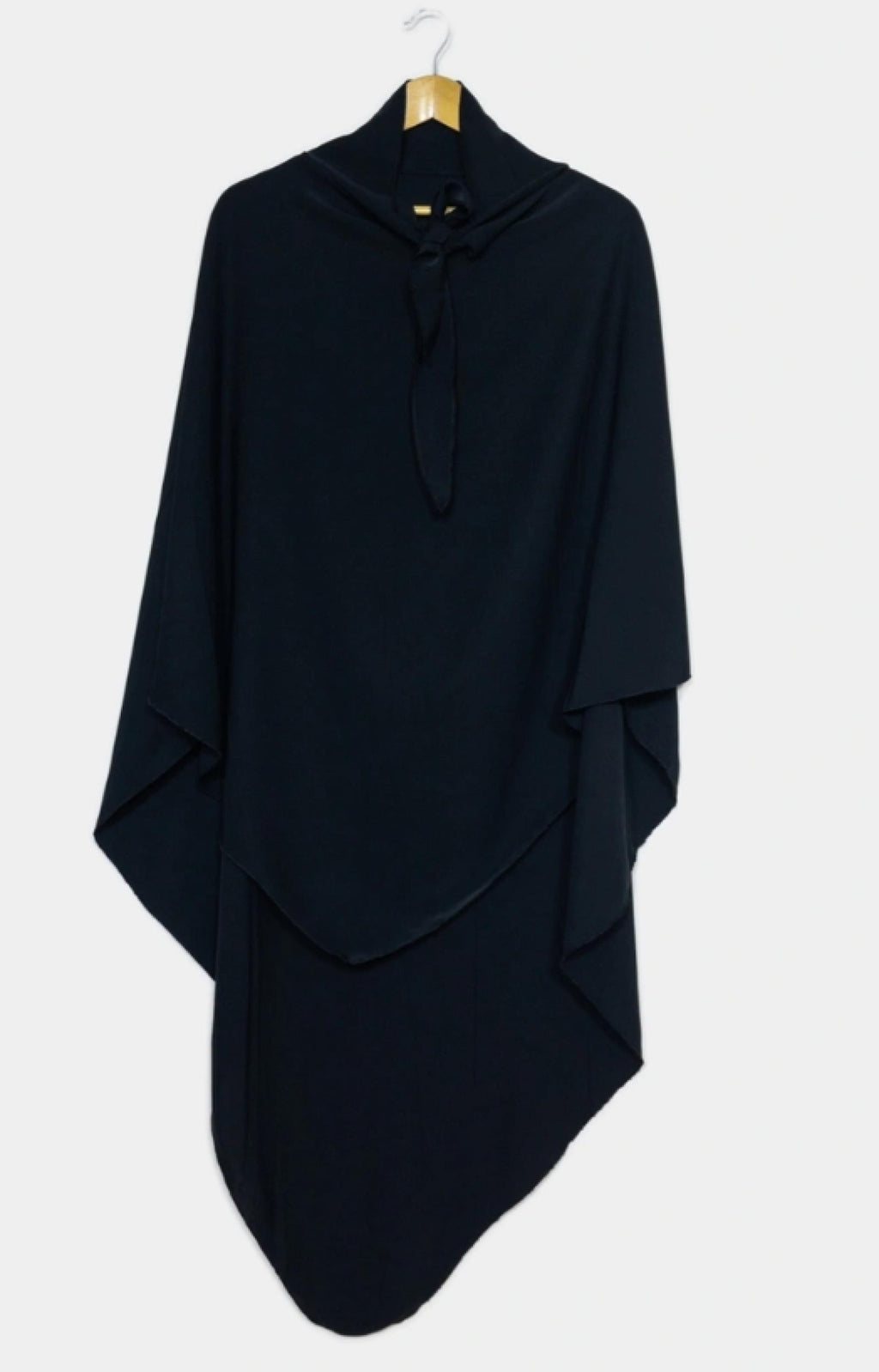 Khimar long noir - vue 2