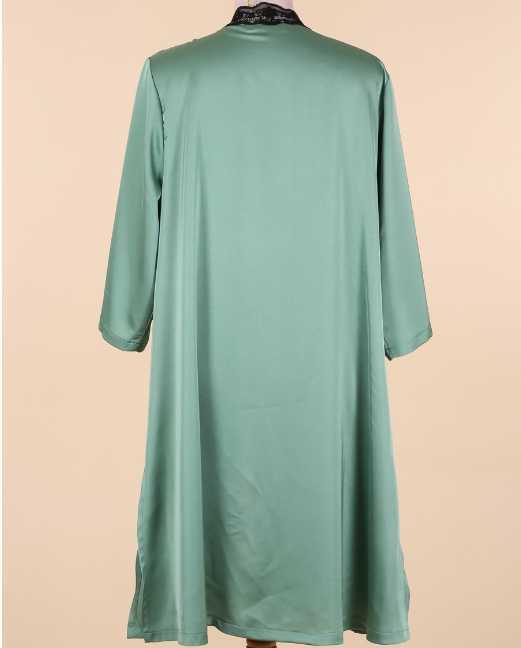 Kimono effet satin du 46-48 au 8-60 PONTA vert - Santa Mode - vue 2