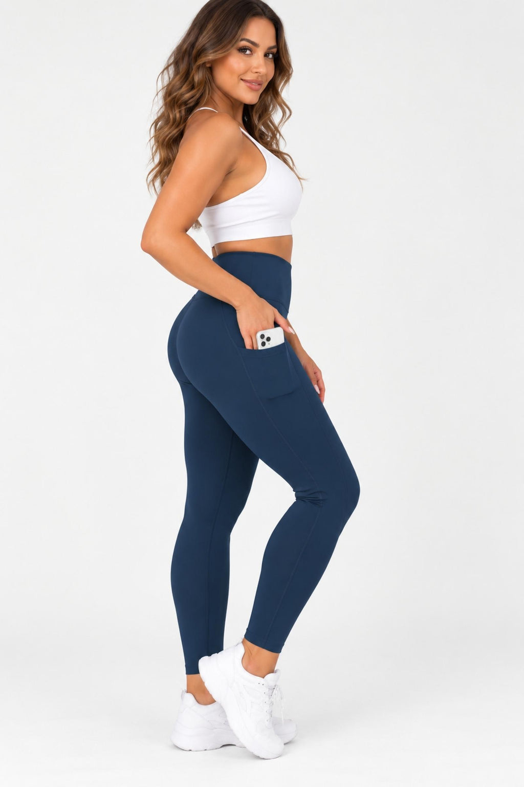 Legging femme gainant marine Modèle Mona