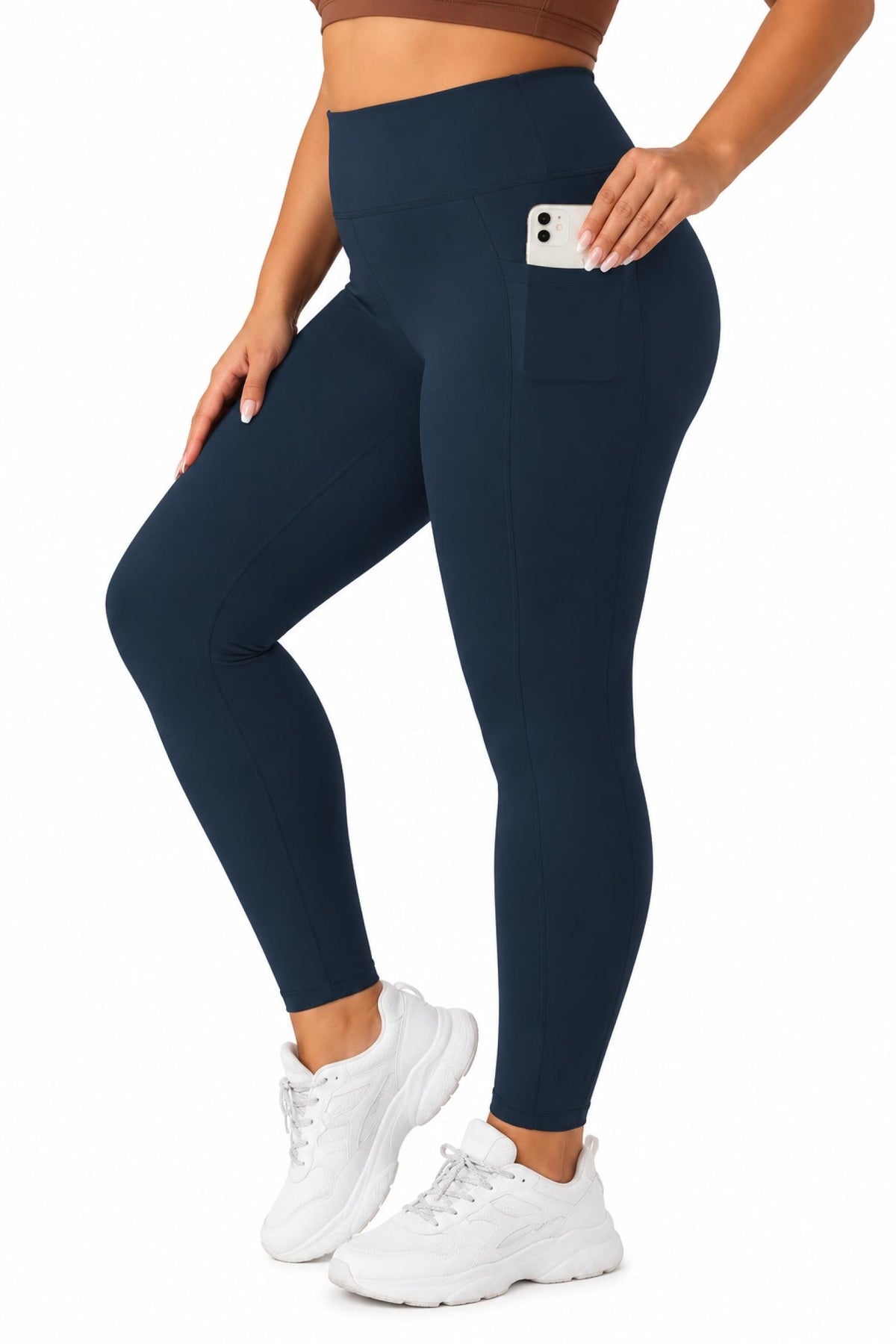 Legging femme gainant marine Modèle Mona - vue 3