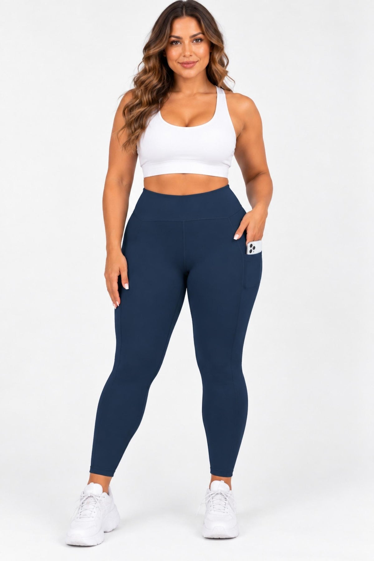 Legging femme gainant marine Modèle Mona - vue 5