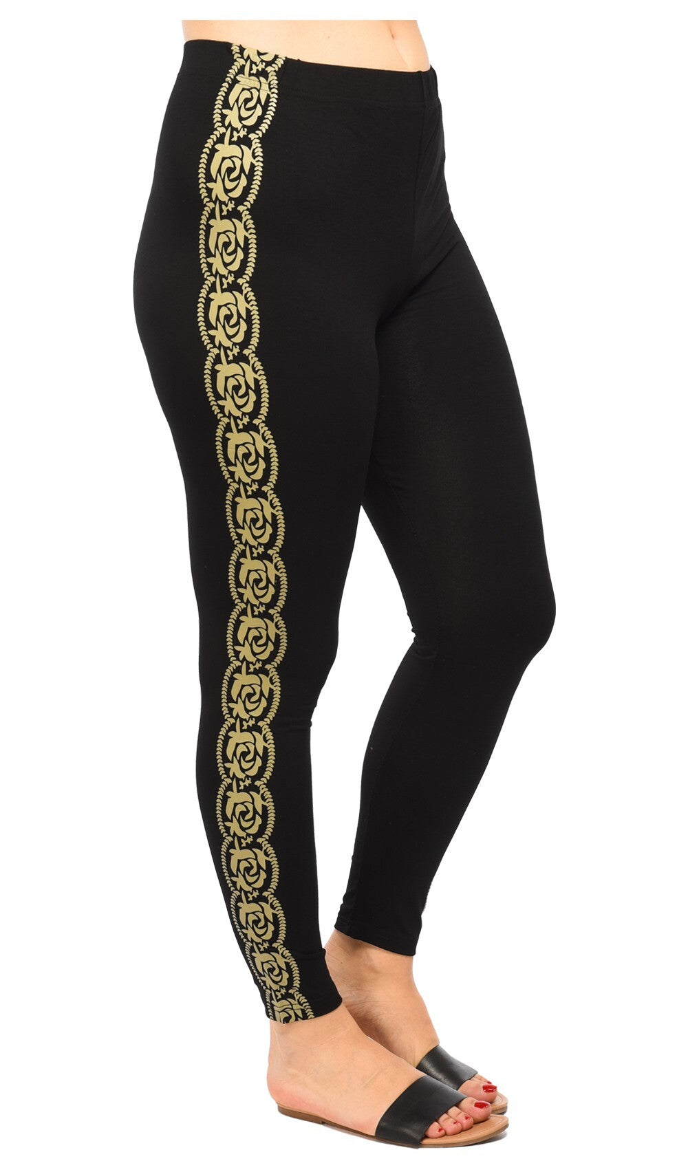 Legging femme grandes tailles bande chaîne Modèle Turin
