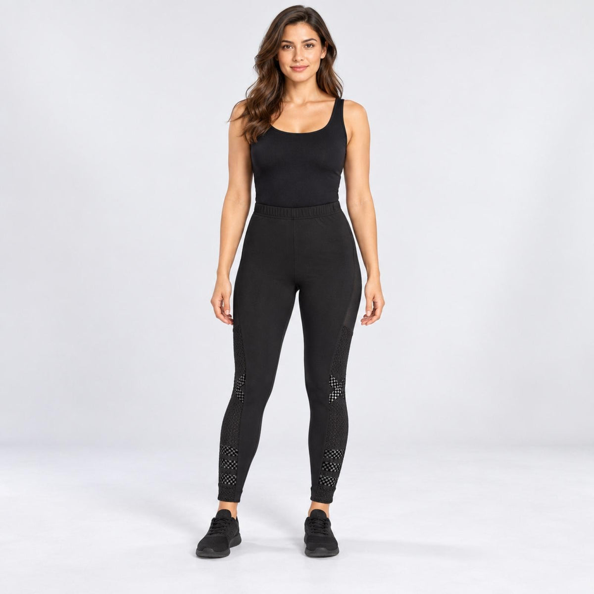 Legging femme taille haute texturé Modèle Messine - vue 3
