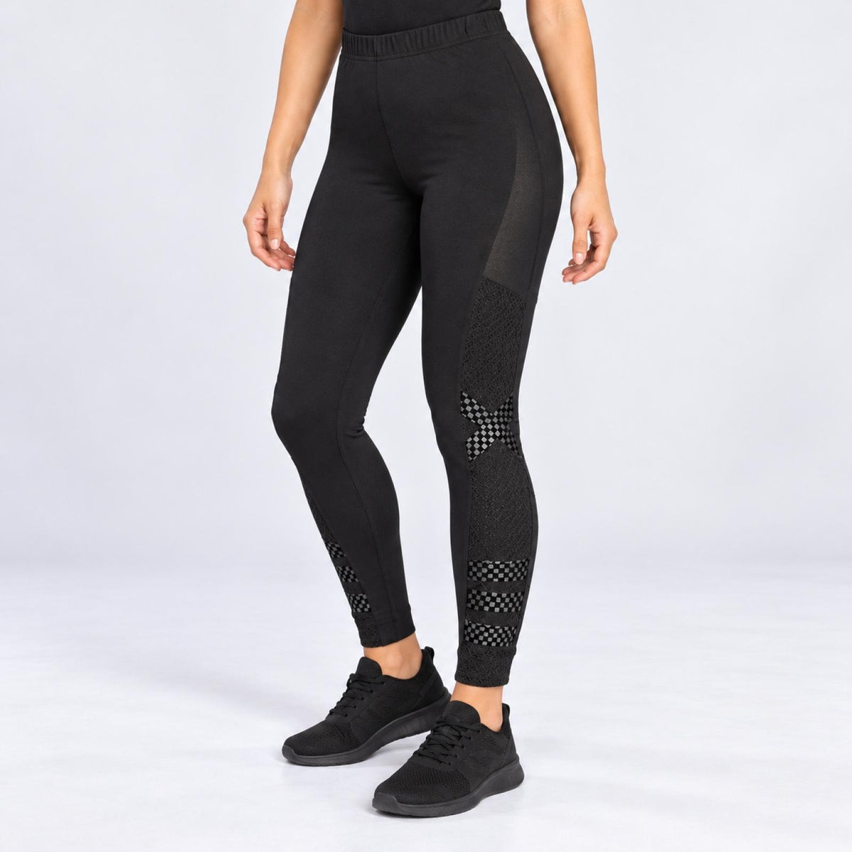 Legging femme taille haute texturé Modèle Messine - vue 4