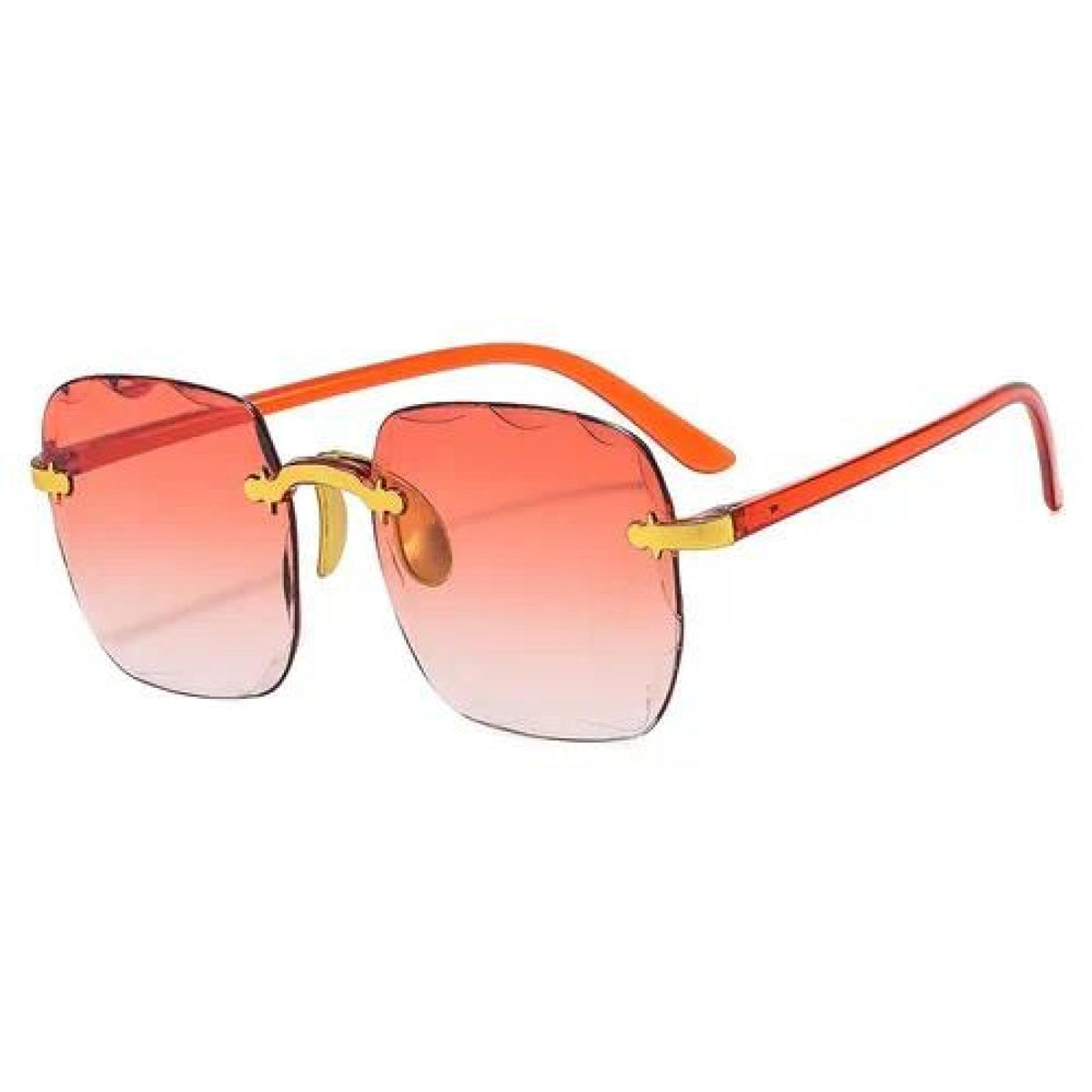 Lunettes de soleil Abi dégradé corail - Santa Mode - vue 2